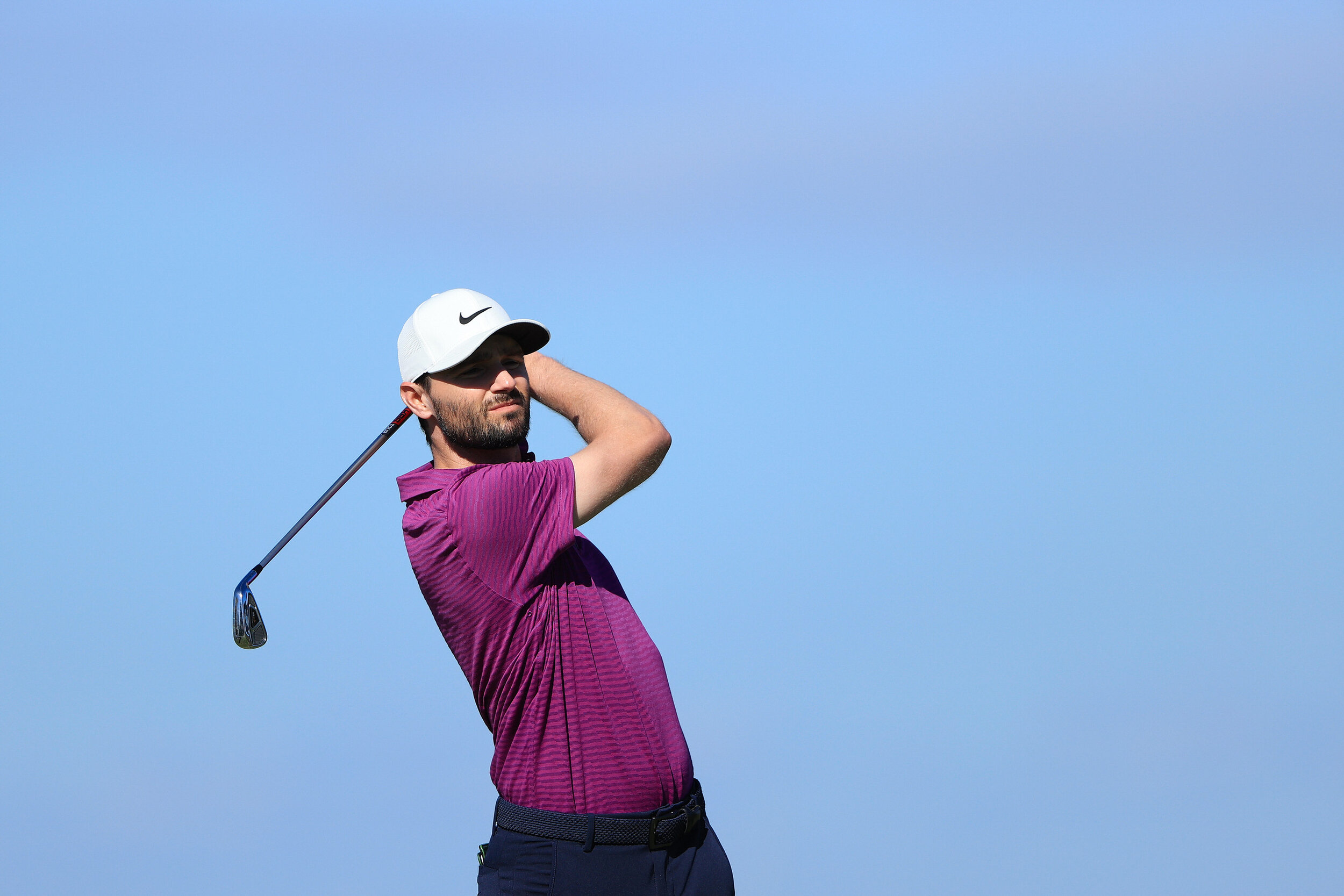  ST SIMONS ISLAND, GEORGIA - NOVEMBER 21: Kyle Stanley of the United States plays his shot from the sixth tee during the third round of The RSM Classic at the Seaside Course at Sea Island Golf Club on November 21, 2020 in St Simons Island, Georgia. (