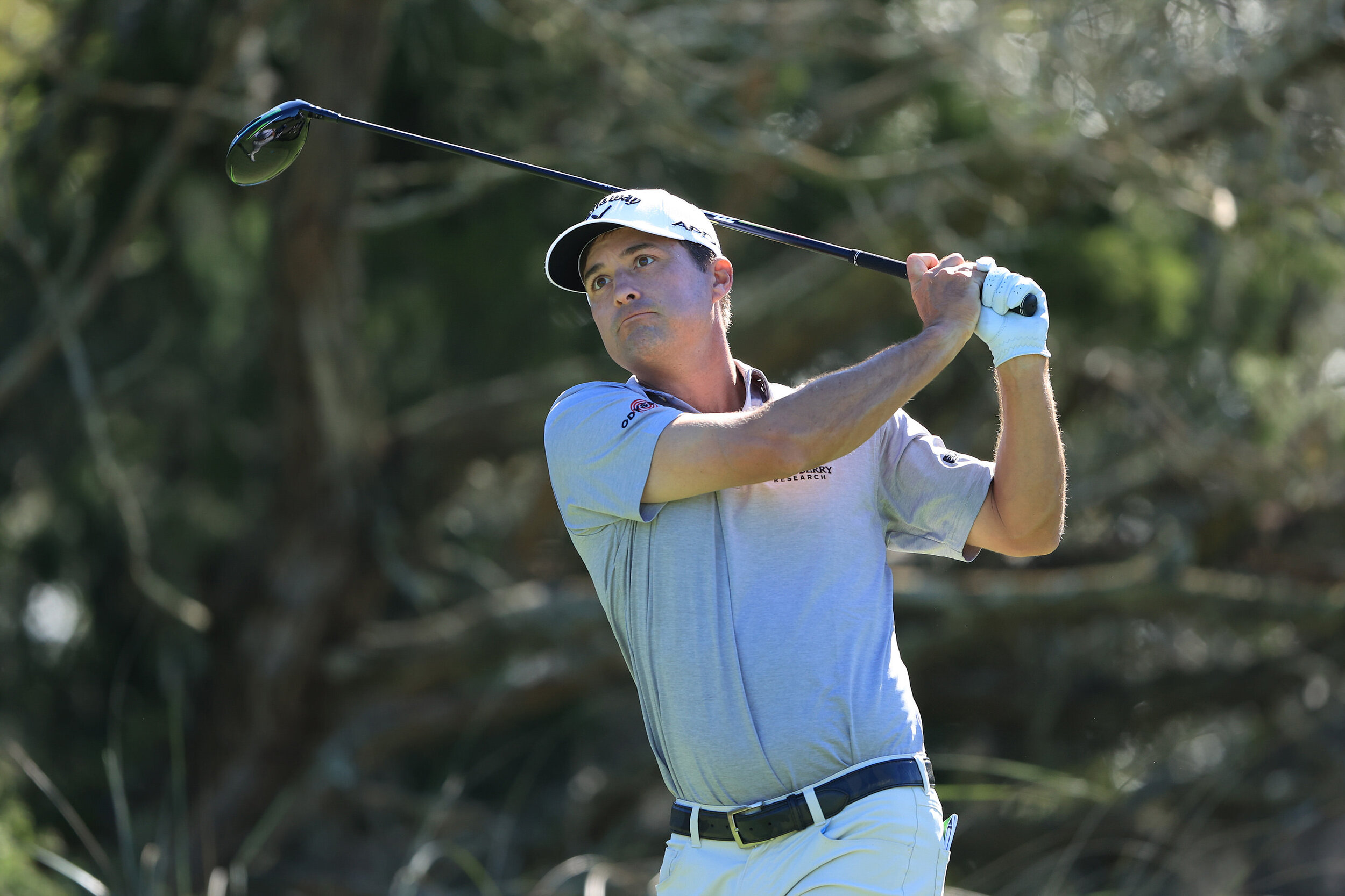  ST SIMONS ISLAND, GEORGIA - NOVEMBER 21: Kevin Kisner of the United States plays his shot from the second tee during the third round of The RSM Classic at the Seaside Course at Sea Island Golf Club on November 21, 2020 in St Simons Island, Georgia. 