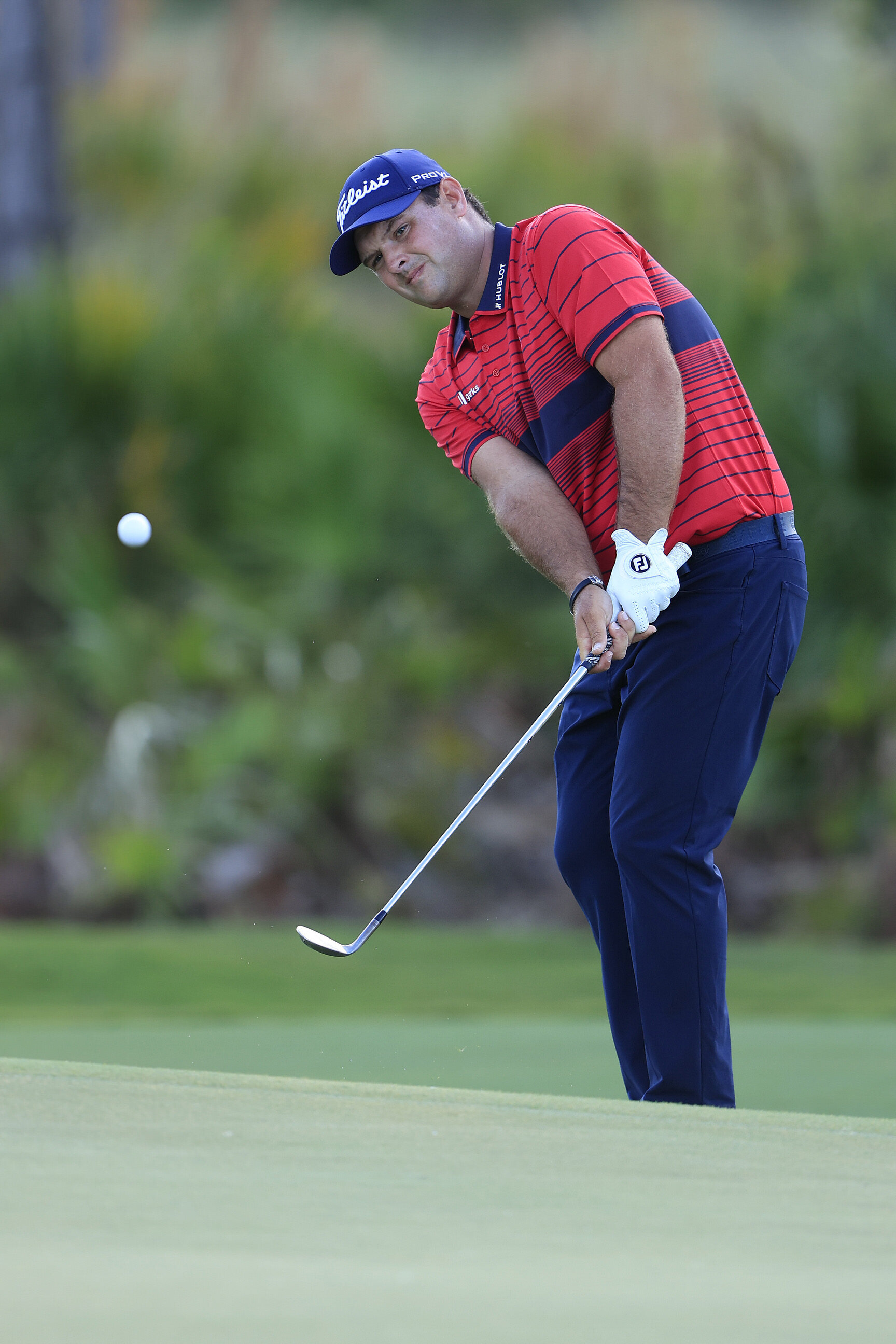  BRADENTON, FLORIDA - FEBRUARY 27: Patrick Reed of the United States chips to the 12th green during the third round of the World Golf Championships-Workday Championship at The Concession on February 27, 2021 in Bradenton, Florida. (Photo by Sam Green