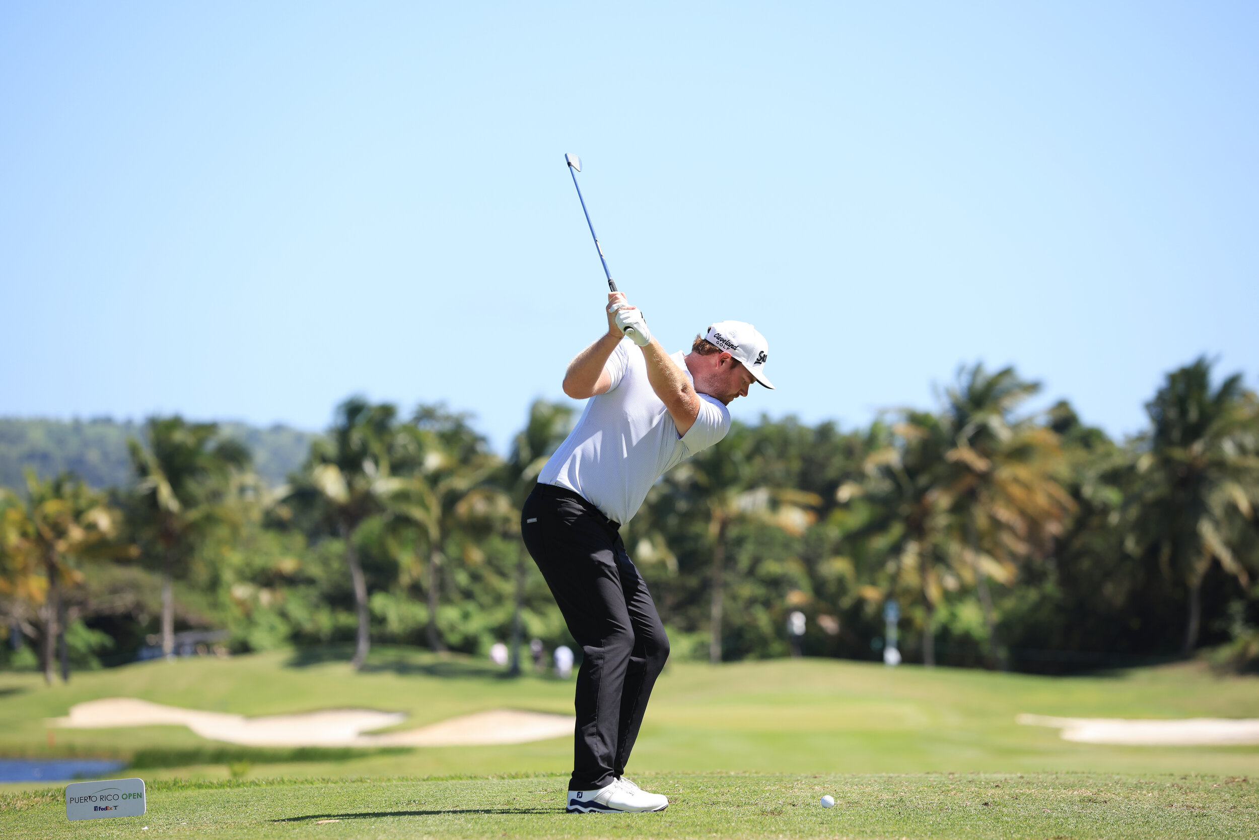  RIO GRANDE, PUERTO RICO - FEBRUARY 28:  Grayson Murray of the United States plays his shot from the sixth tee during the final round of the Puerto Rico Open at the Grand Reserve Country Club on February 28, 2021 in Rio Grande, Puerto Rico. (Photo by