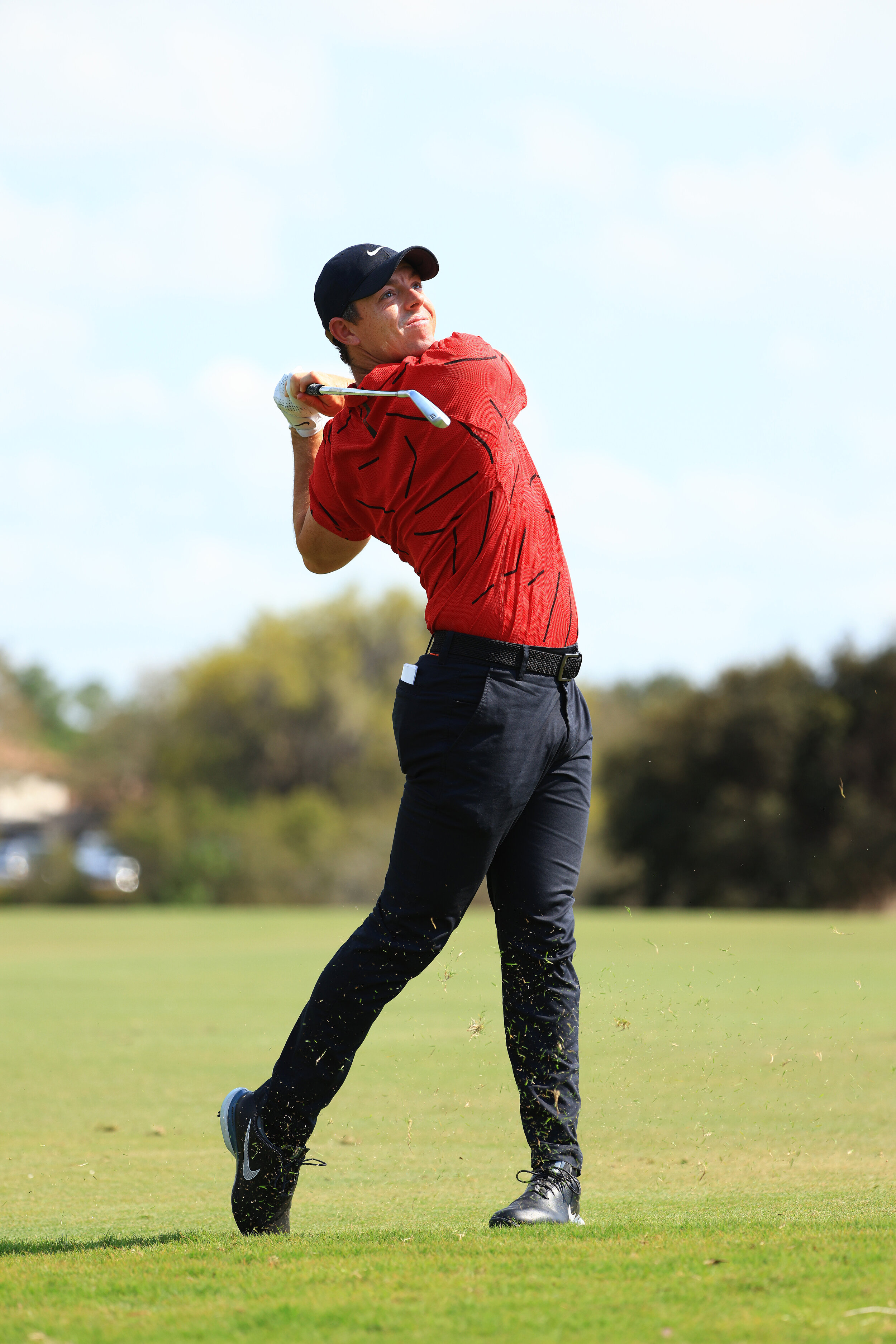  BRADENTON, FLORIDA - FEBRUARY 28: Rory McIlroy of Northern Ireland plays a shot on the third hole during the final round of World Golf Championships-Workday Championship at The Concession on February 28, 2021 in Bradenton, Florida. (Photo by Mike Eh