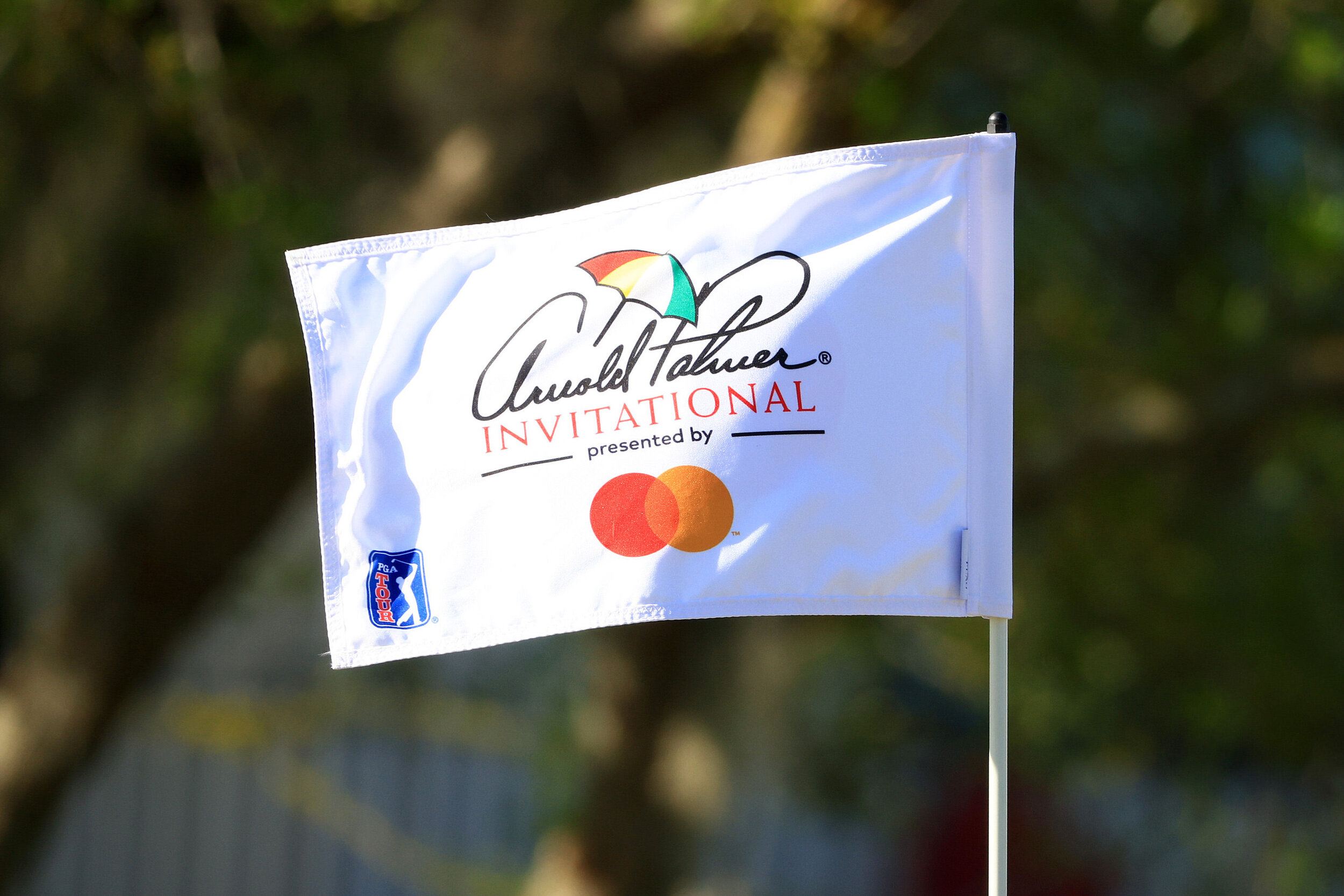  ORLANDO, FLORIDA - MARCH 07: A flag blows in the breeze during the final round of the Arnold Palmer Invitational Presented by MasterCard at the Bay Hill Club and Lodge on March 07, 2021 in Orlando, Florida. (Photo by Mike Ehrmann/Getty Images) 