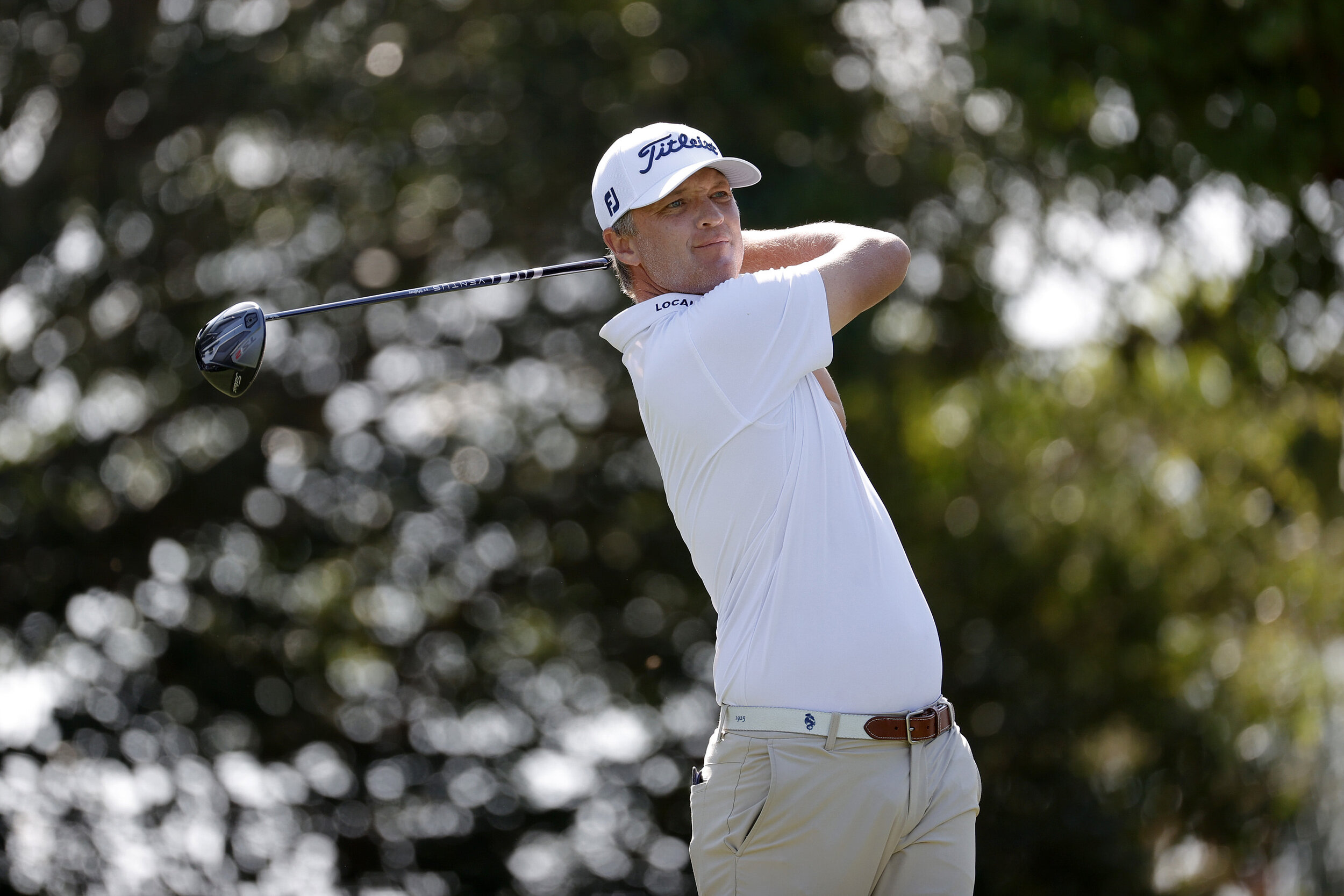  PALM BEACH GARDENS, FLORIDA - MARCH 18: Matt Jones of Australia plays his shot from the 14th tee during the first round of The Honda Classic at PGA National Champion course on March 18, 2021 in Palm Beach Gardens, Florida. (Photo by Jared C. Tilton/