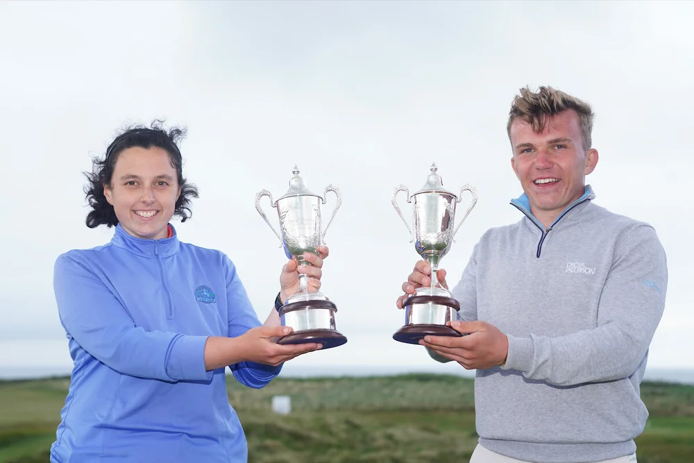 Aideen Walsh and Robert Moran. Picture: Golffile