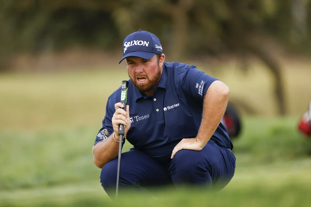 Shane Lowry lines up a putt on the ninth green during the second round at the 2021 U.S. Open at Torrey Pines Golf Course in San Diego, Calif. on Friday, June 18, 2021. (Chris Keane/USGA)