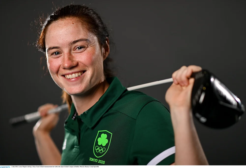 Leona Maguire during a Tokyo Team Ireland Announcement for Golf at the Sport Ireland Campus in Dublin. Photo by Ramsey Cardy/Sportsfile