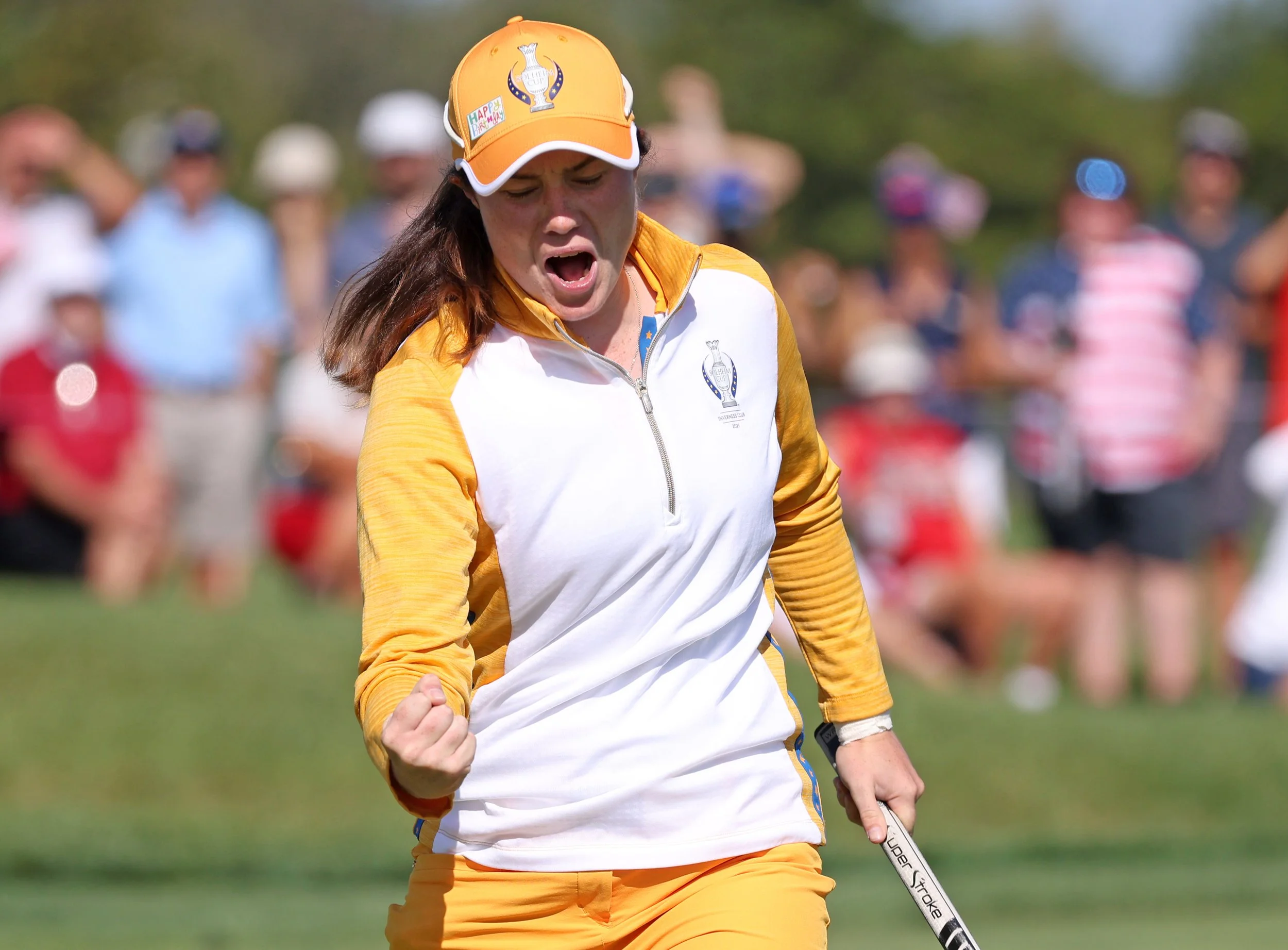 Leona Maguire is seeking a fourth Solheim Cup cap. Picture: LET