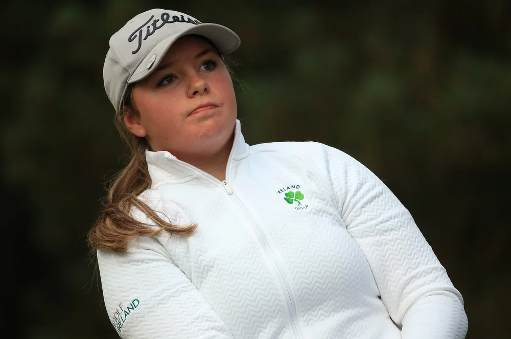 Katie Poots (IRL) in action during round two of the 2021 U16 Girls Amateur Championship at Enville Golf Club, England. 22/10/2021. Picture: David Lloyd | Golffile