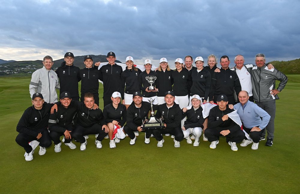 England won the combined R&A Men's and Women's Home Internationals at Ballyliffin, Ireland.