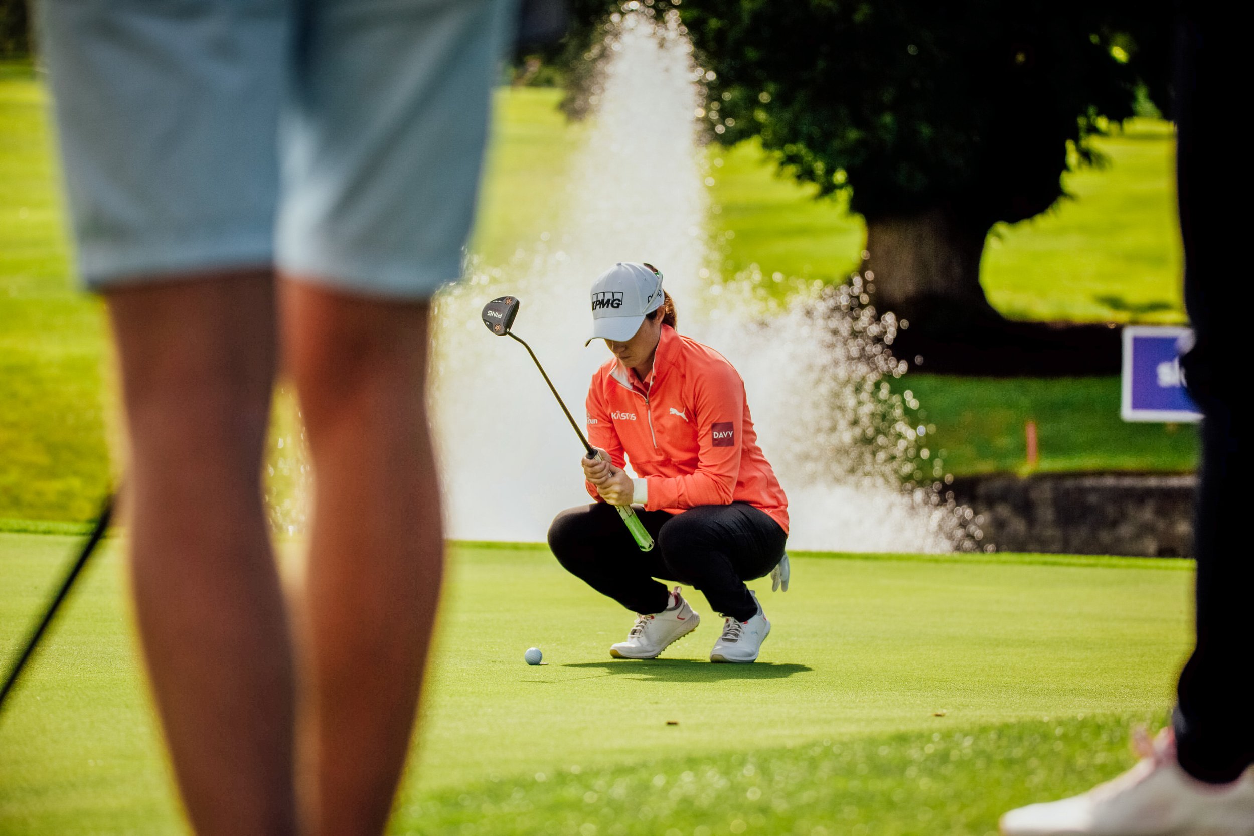  No Repro FeeLeona Maguire pictured playing the 9th hole on her opening round of the KPMG Women's Irish Open in Dromoland Castle Golf Club, Newmarket On Fergus, Clare today.Pic. Brian Arthur 