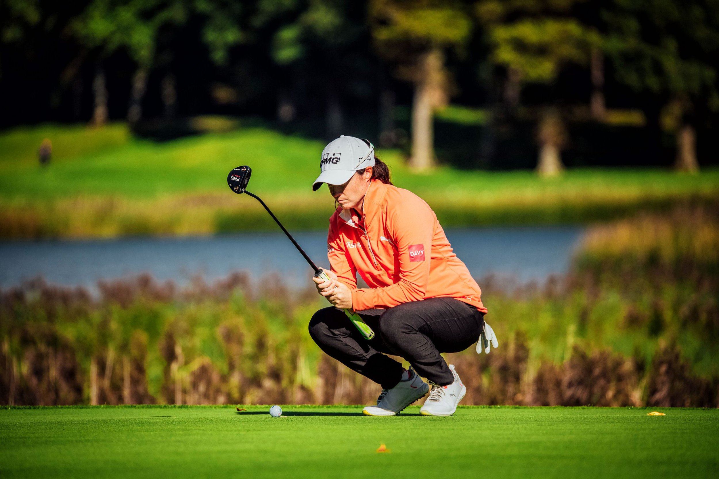  No Repro FeeLeona Maguire pictured playing the 10th hole on  her opening round of the KPMG Women's Irish Open in Dromoland Castle Golf Club, Newmarket On Fergus, Clare today.Pic. Brian Arthur 