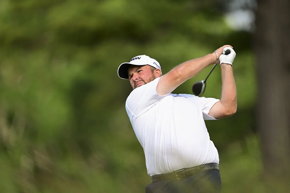 SHANE LOWRY drives from the 13th during last year's US Open at Brookline. Picture: USGA