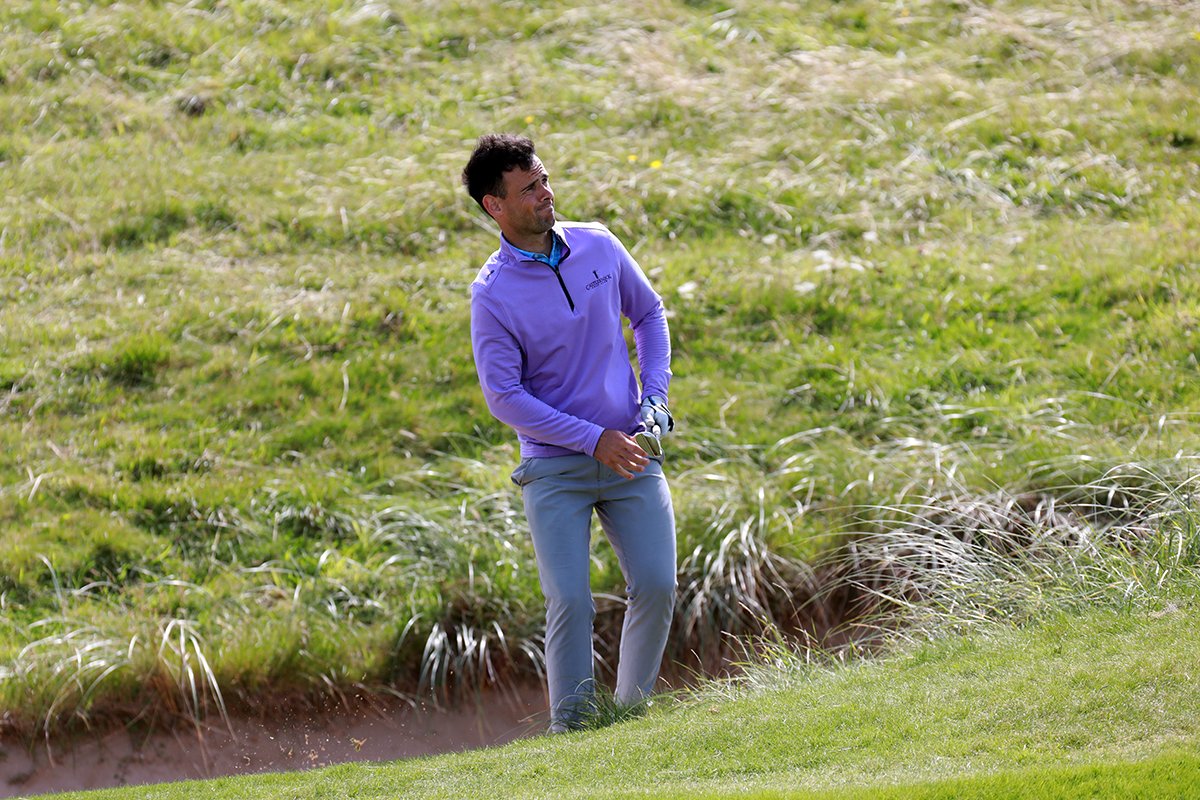  Paul Coughlan (Castleknock) pictured during the quarter-finals of the Pierse Motors-sponsored South of Ireland Championship at Lahinch Golf Club. Picture: Niall O'Shea 