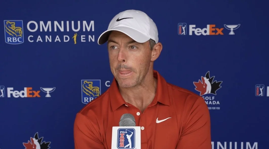 McIlroy ten behind MacIntyre but improving in Maryland