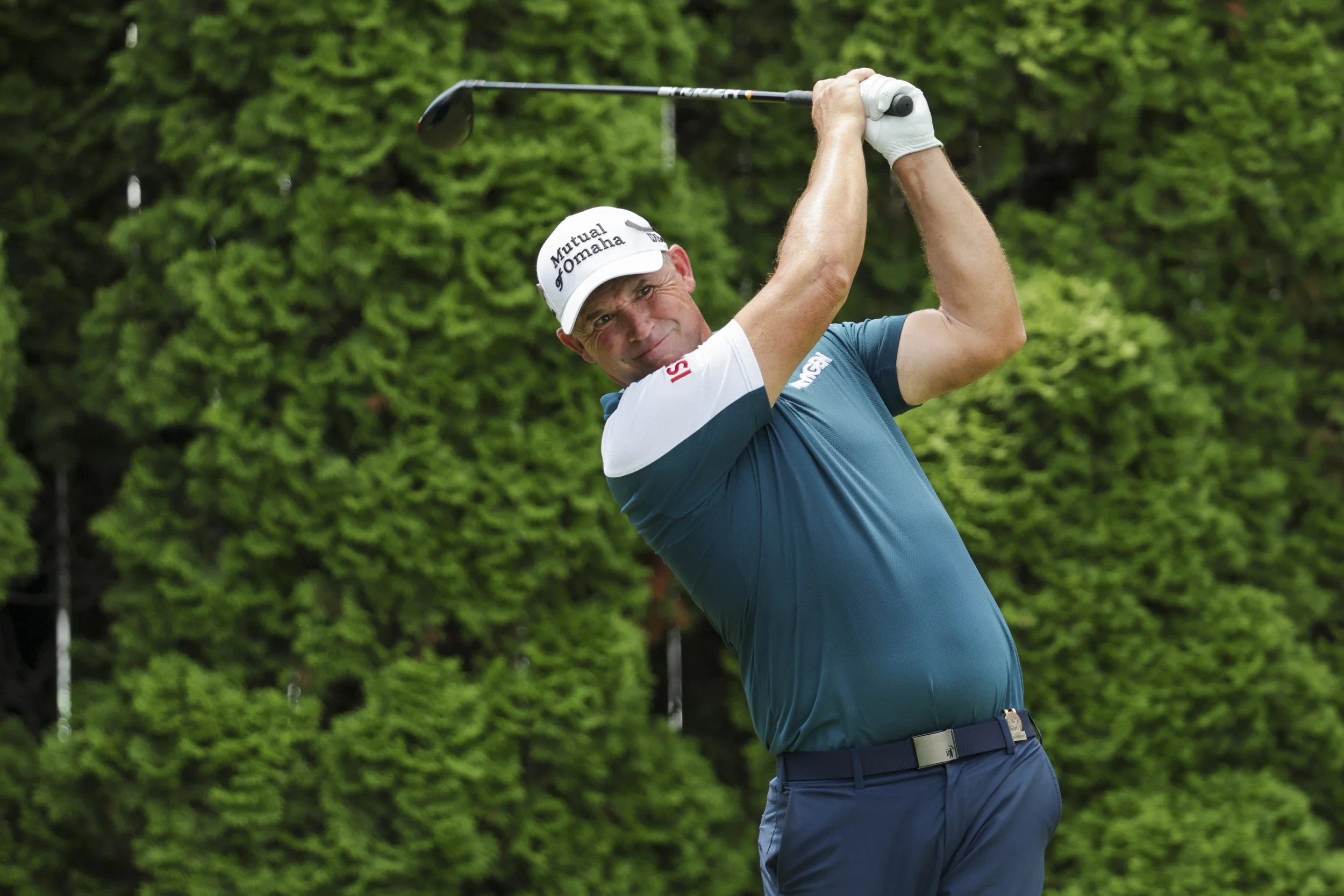 Harrington rallies to make strong start to US Senior Open defence