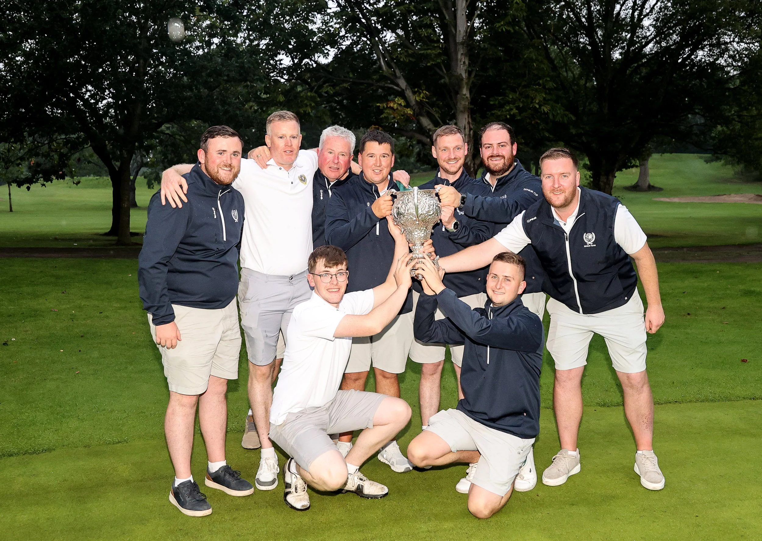 Warrenpoint pose with the trophy