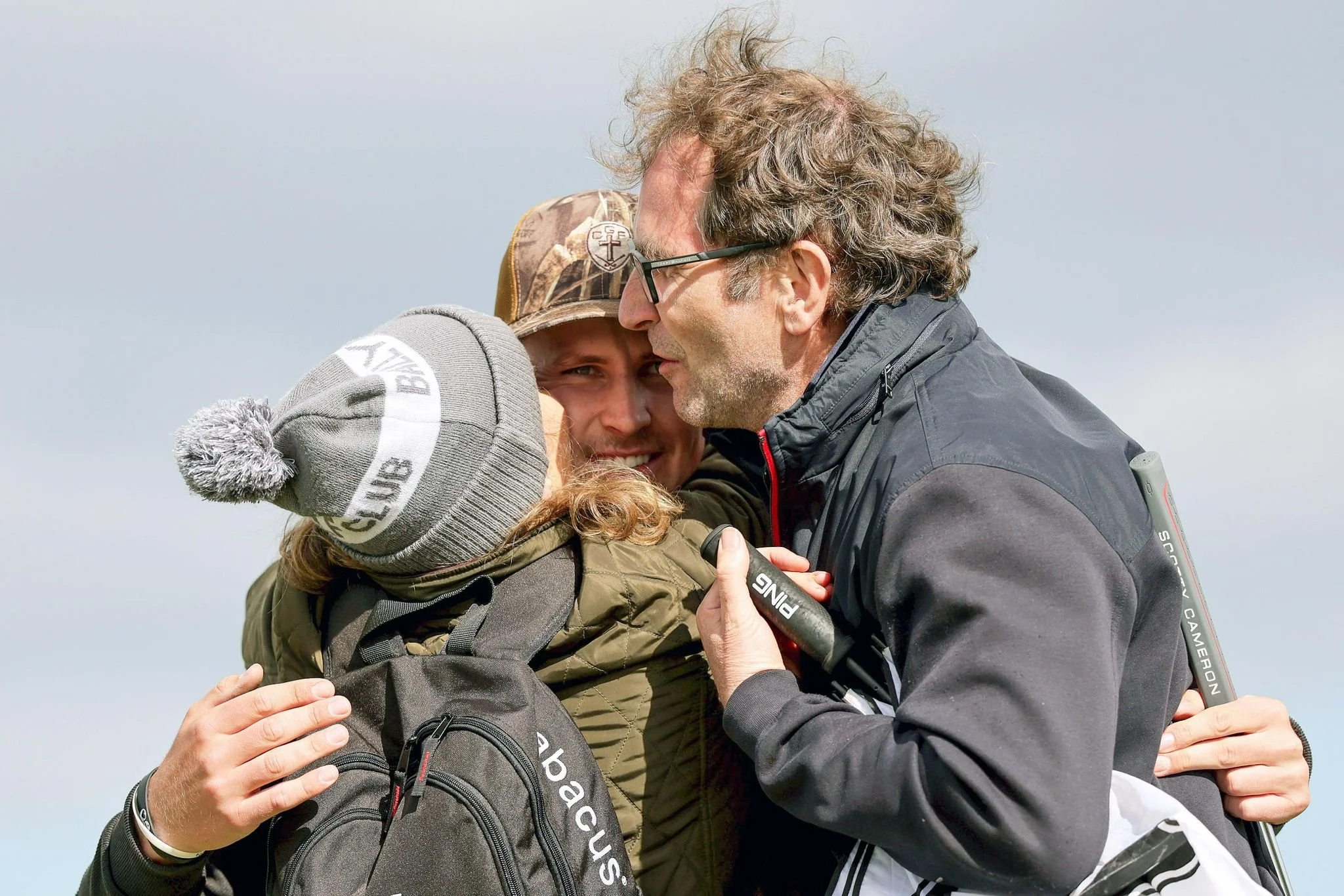 Patrick Keeling embraces parents Catriona and David after his victory Photo: Inpho | Laszlo Geczo