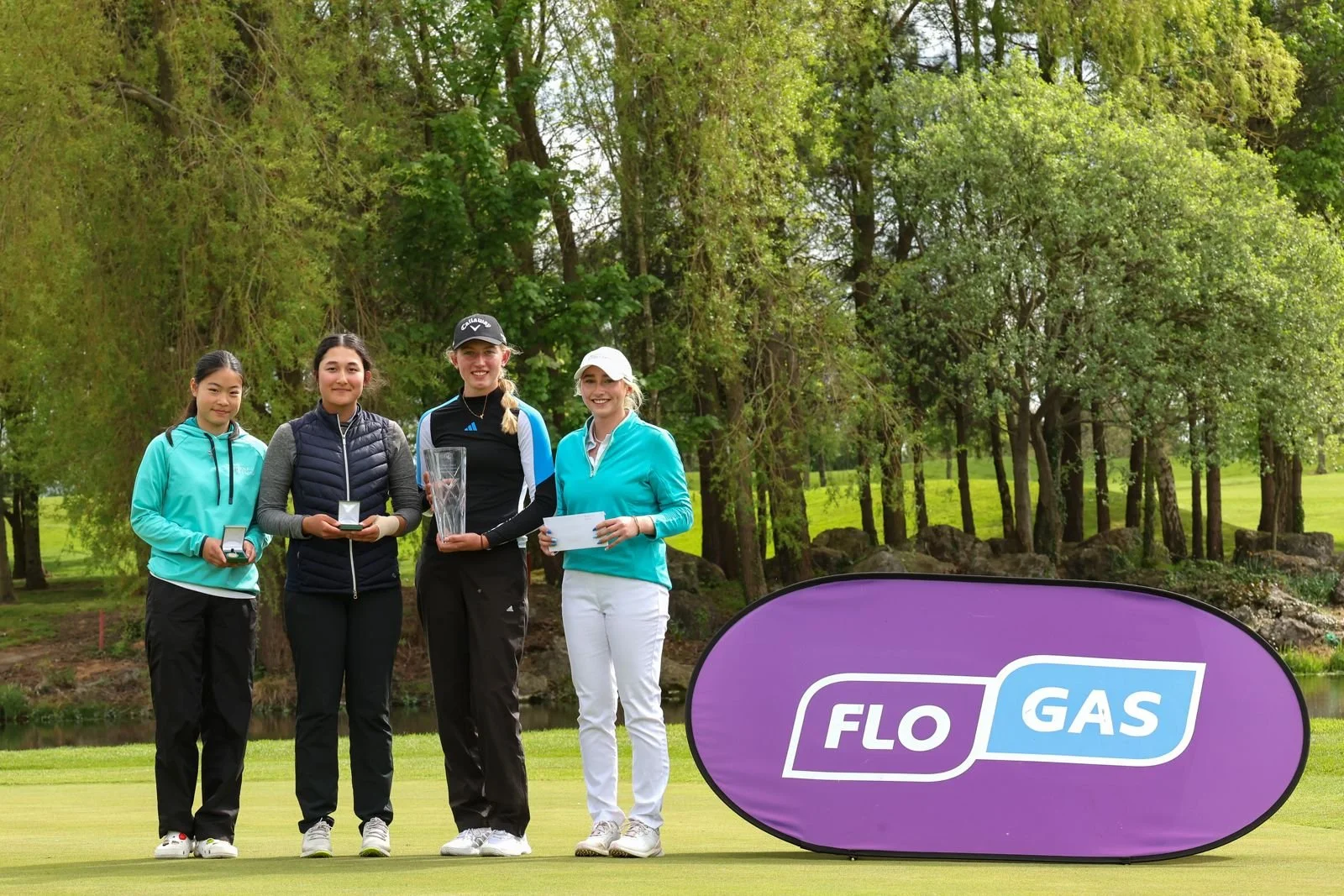 Elsa Chen, Selina Bartarya, Oliva Costello and Hannah Lee McNamara at Corrstown. Photo: Bryan Keane / Inpho.
