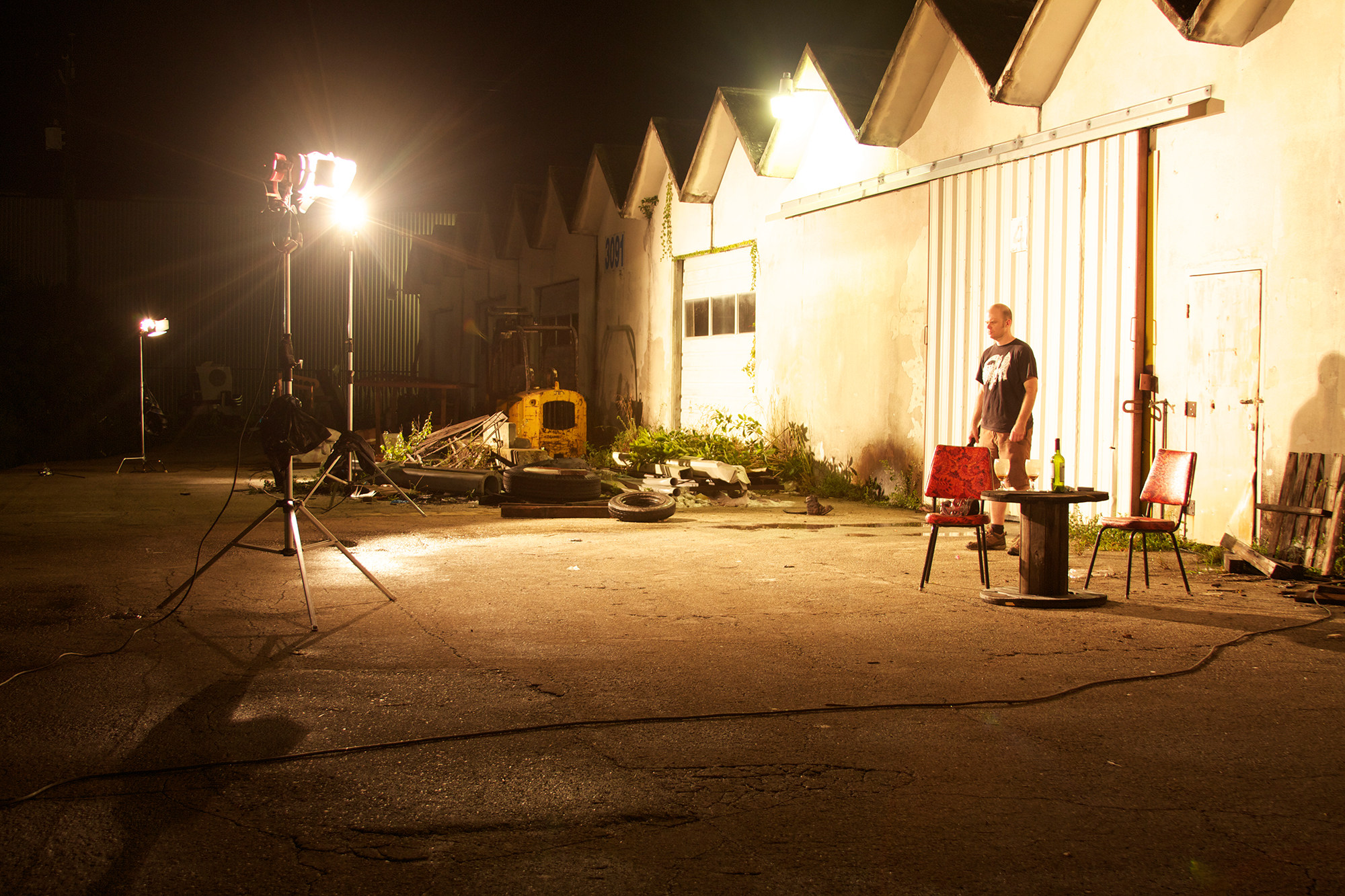 Playing the stand-in for my own lighting.