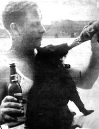 Harry and Blackie the dog