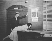 Marie playing shuffleboard 