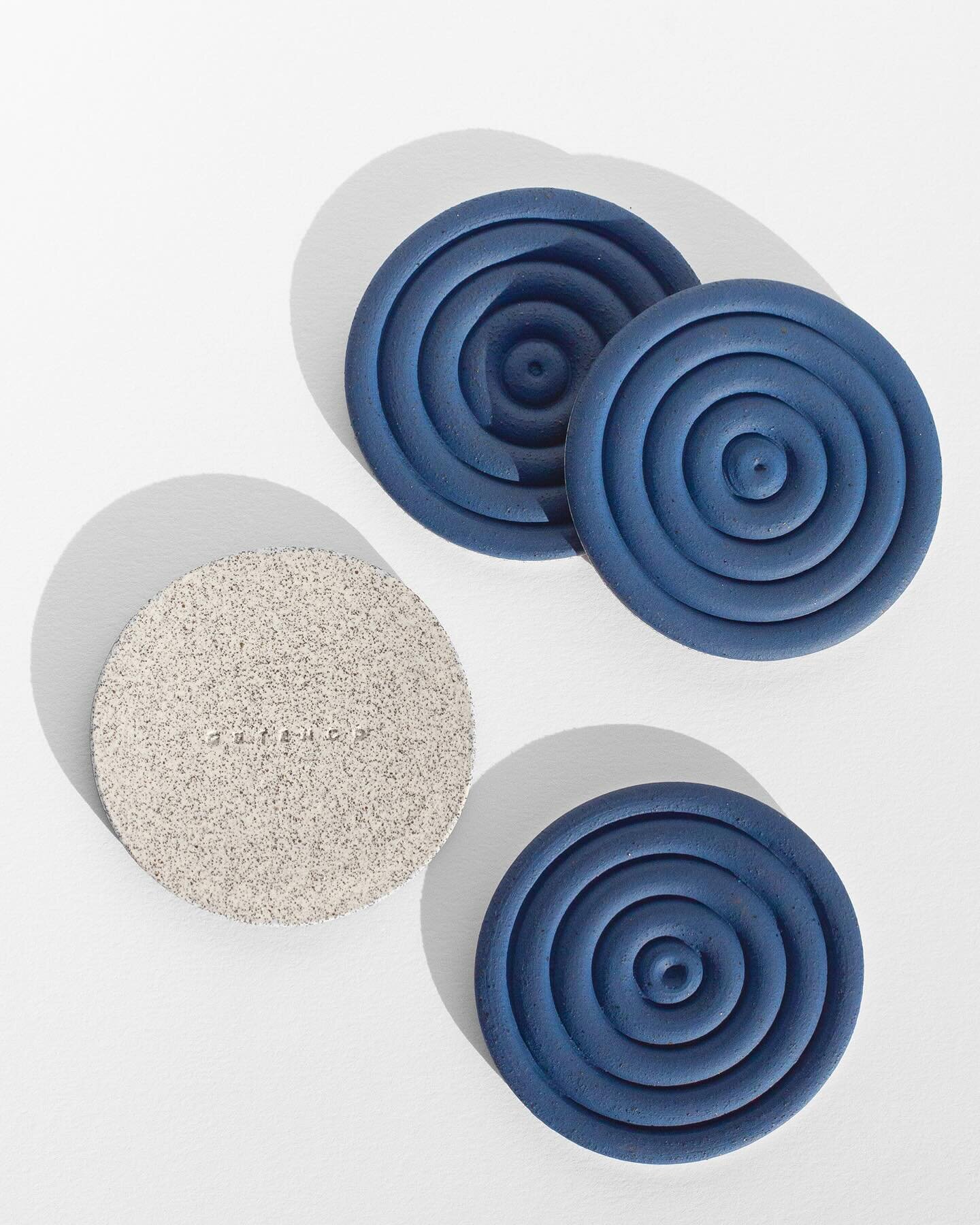 ORDER DEADLINE 12/18! I&rsquo;ve wrapped on production for the year but still have some great pieces for any last minute gifters! These new coasters are some personal favorites of my new designs and come in Cobalt, Forest and Natural Speckle. So pill
