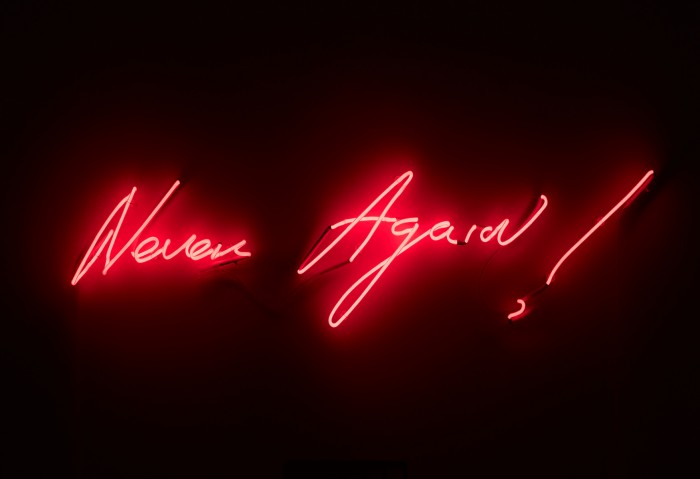 Tracey Emin, Never Again!, 2012,(c) the artist.