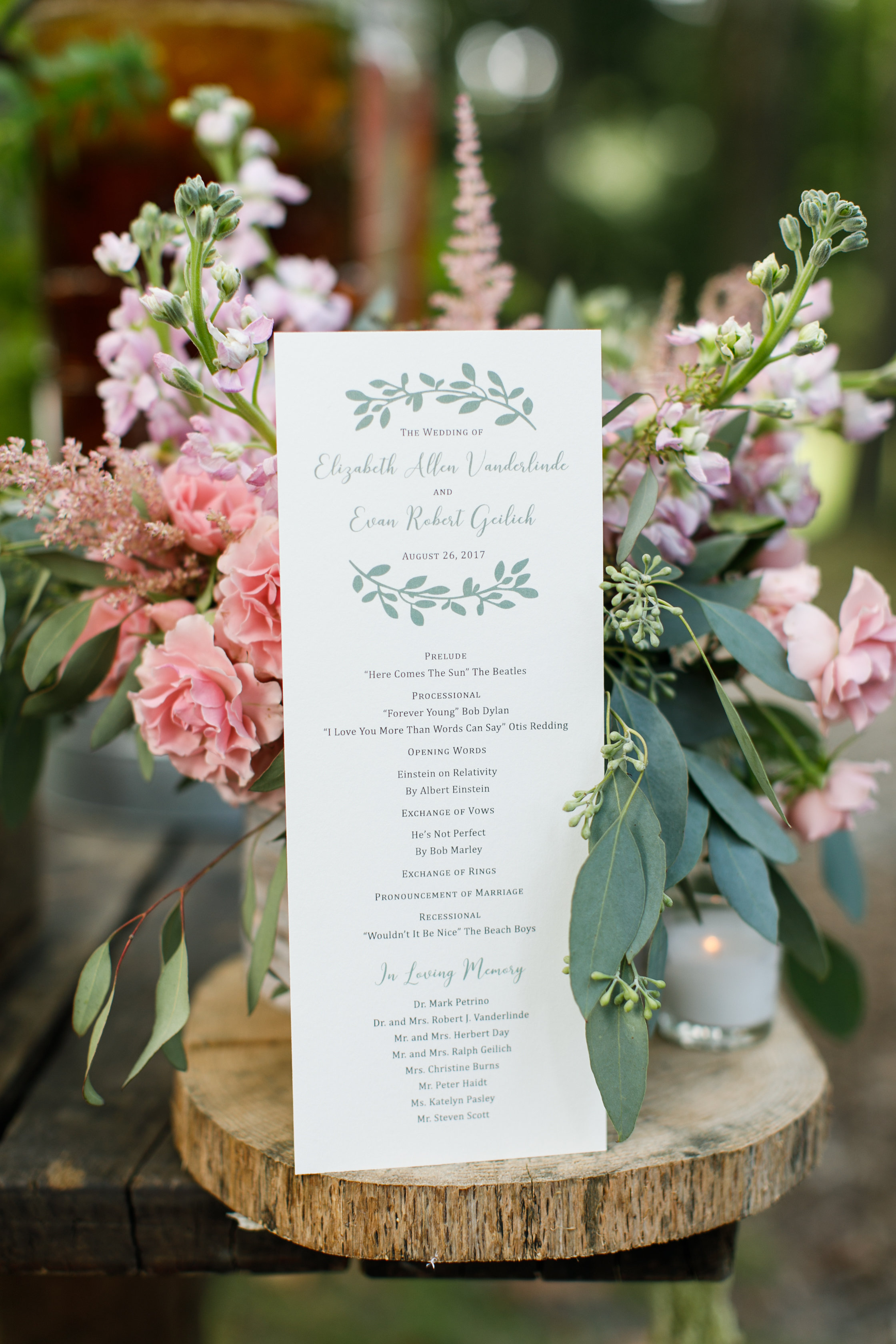 Wedding Program Design