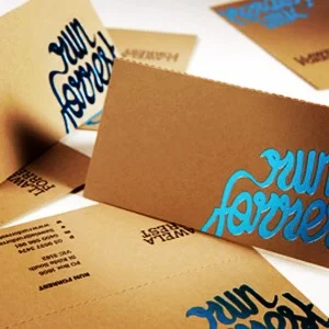 Folded Business Cards