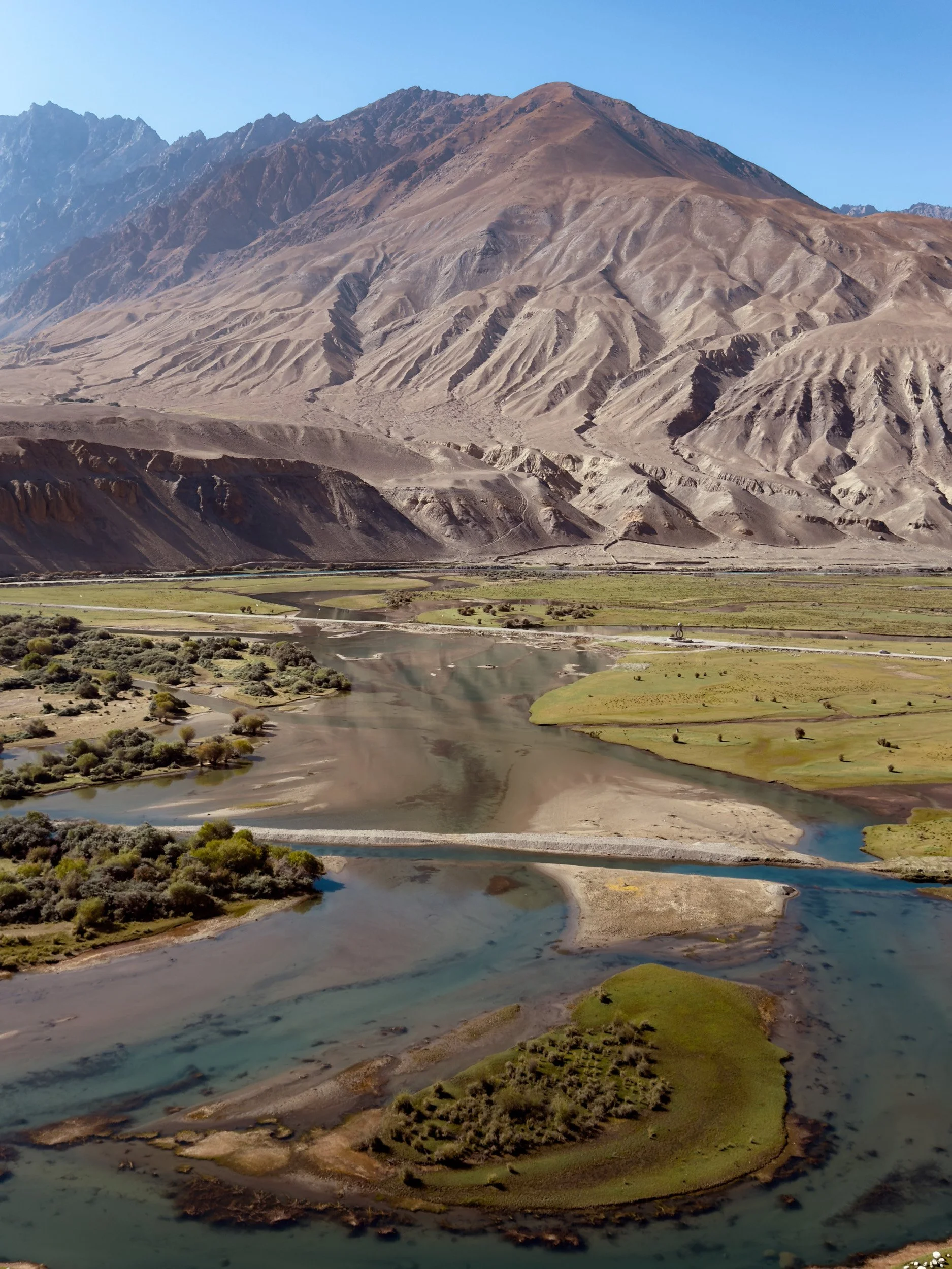  Cerulean waters on the flood plains just south of Sar e Sang 