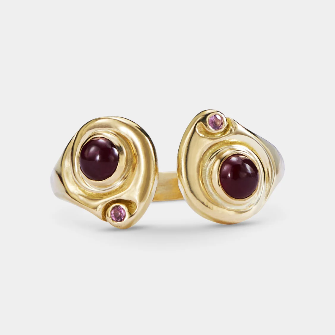 Mollusk Ring with Ruby