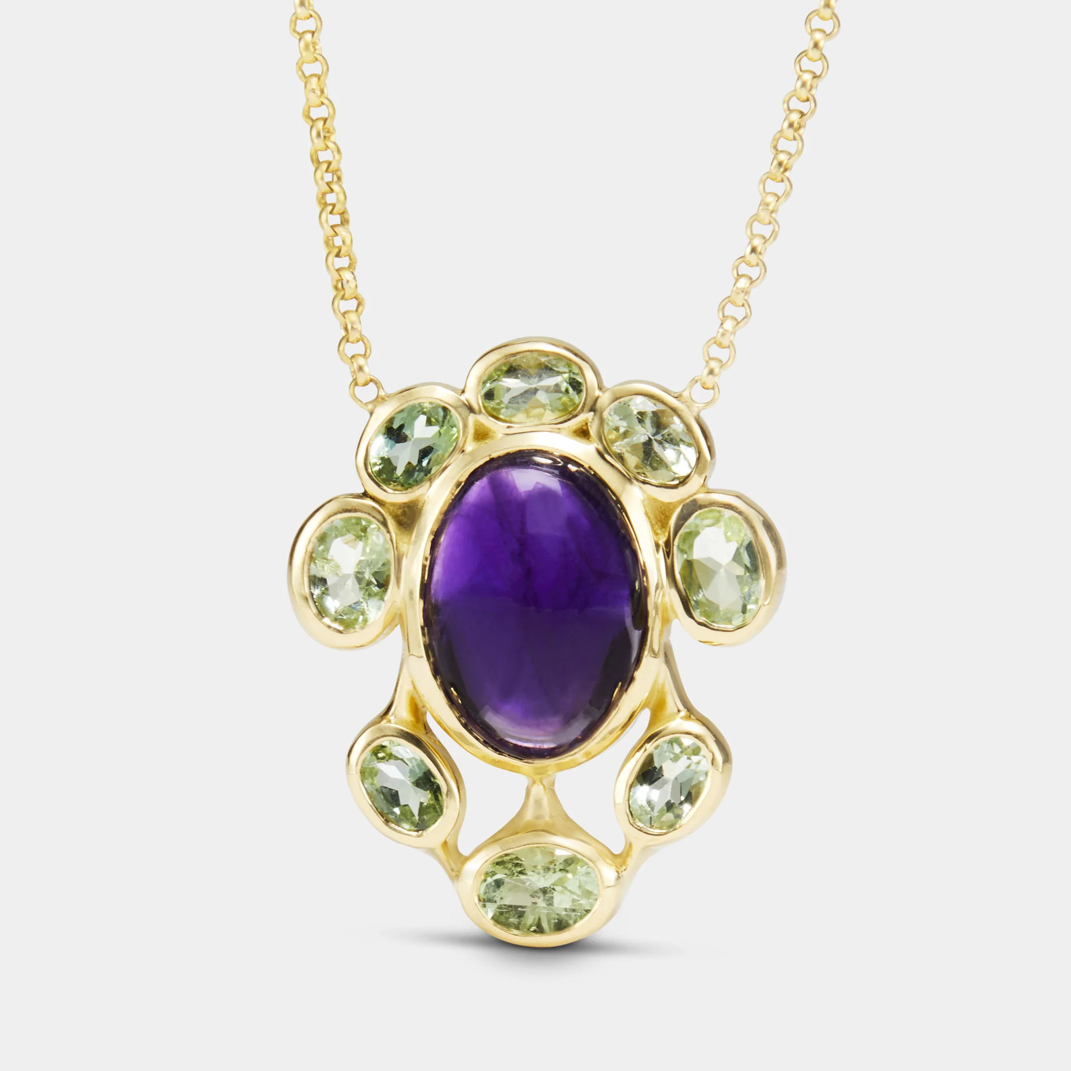 Oyama Necklace with Amethyst