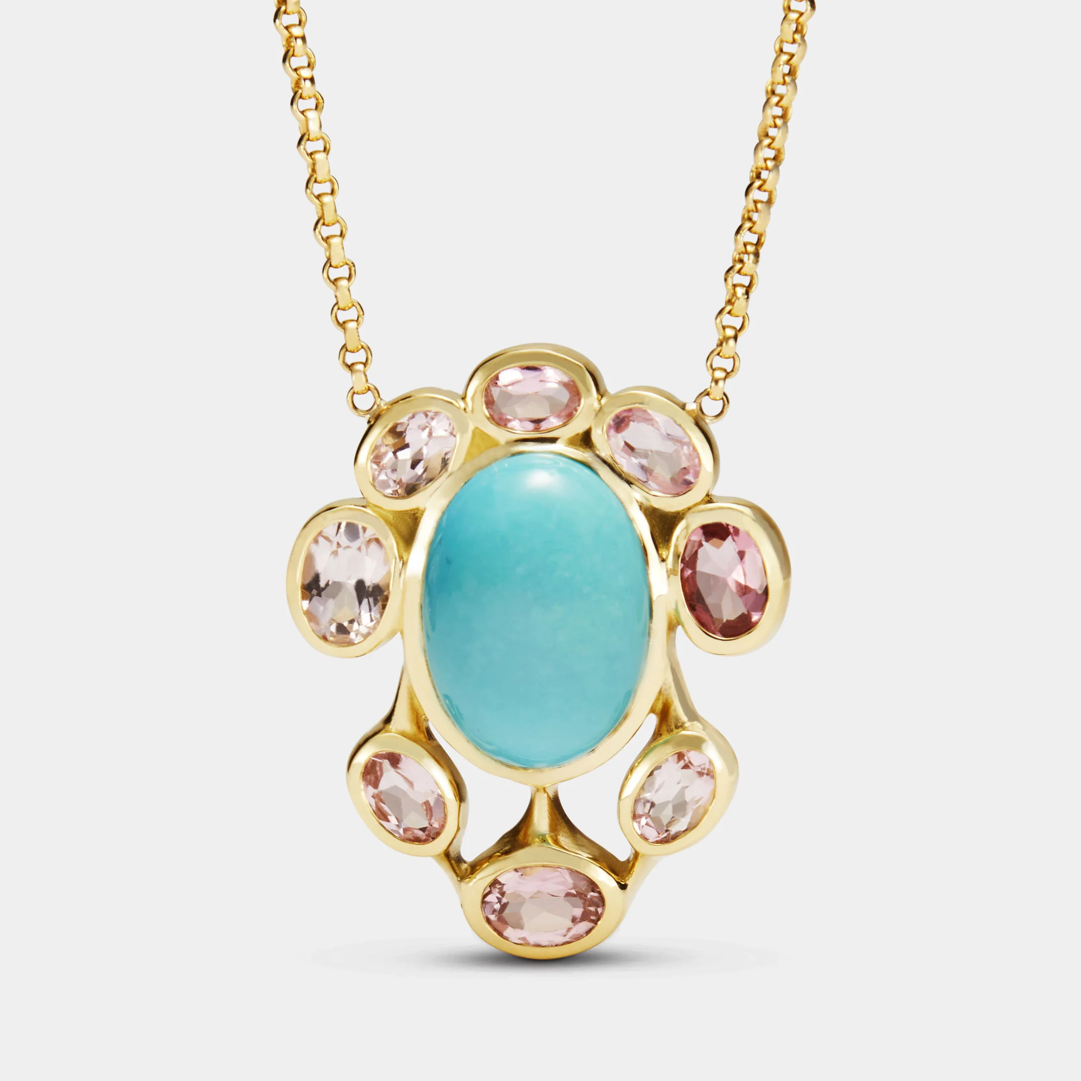 Oyama Necklace with Turquoise