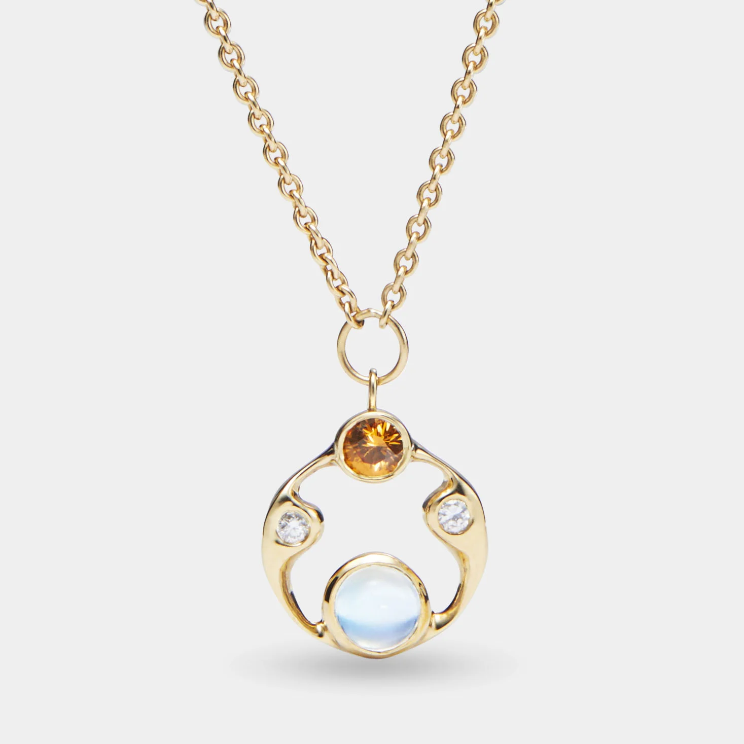 Amulet Necklace with Moonstone
