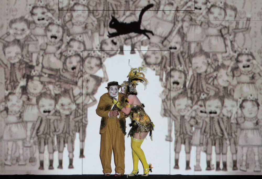 Papageno (Rodion Pogossov) meets his Papagena (Amanda Woodbury). — Photo: Robert Millard