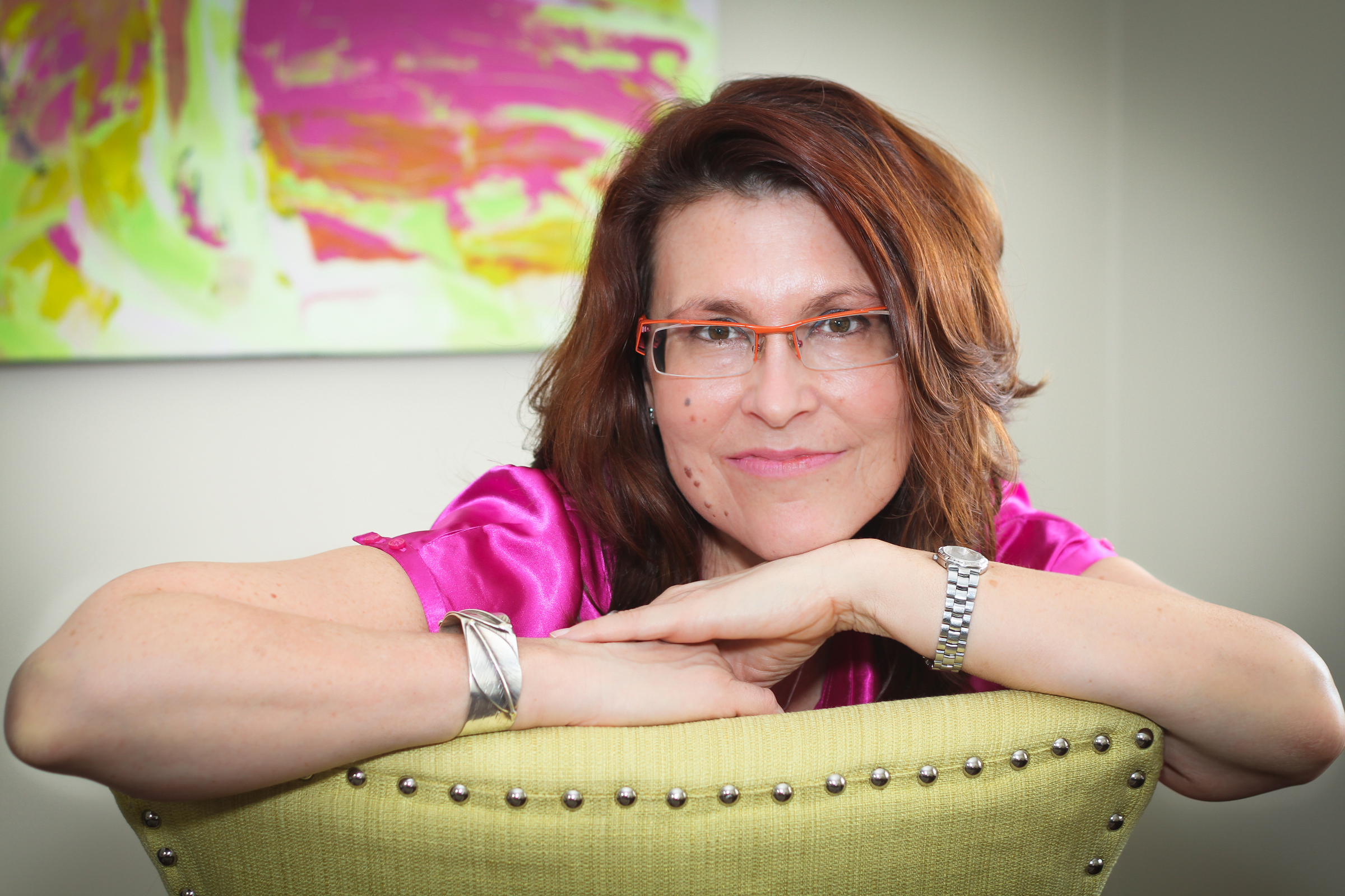 “Colour is a power which directly influences the soul.” Wassily Kandinsky. Photo of Kati Bujna, Canadian fine artist living in Cambridge, Ontario.