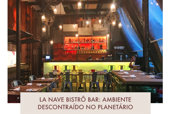 La Nave Bistrô.Bar: ambiente descontraído no Planetário da Gávea
