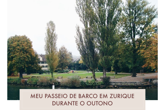 Passeio de barco em Zurique durante o Outono