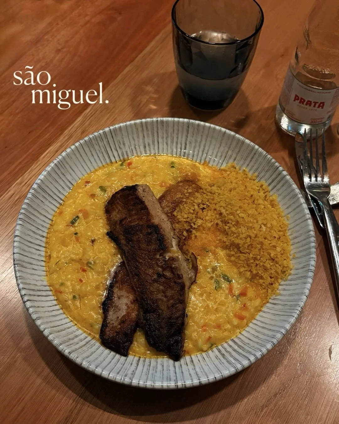 o risoto de moqueca do @saomiguelrestaurante 🤌🏽 

ontem &agrave; noite fui conhecer a nova casa do grupo @grupobestfork em fam&iacute;lia e me surpreendi. vida longa ao s&atilde;o miguel! 🙏🏽