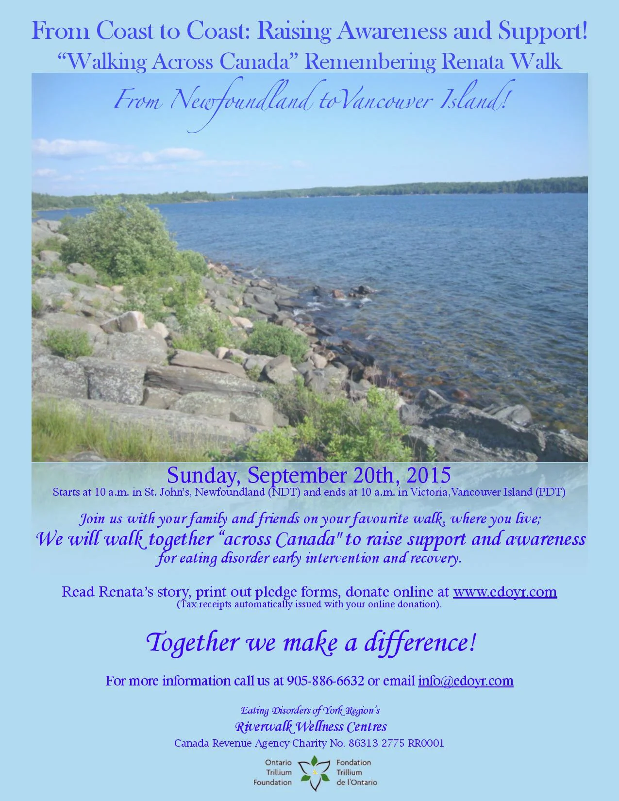 "Walking Across Canada" Remembering Renata