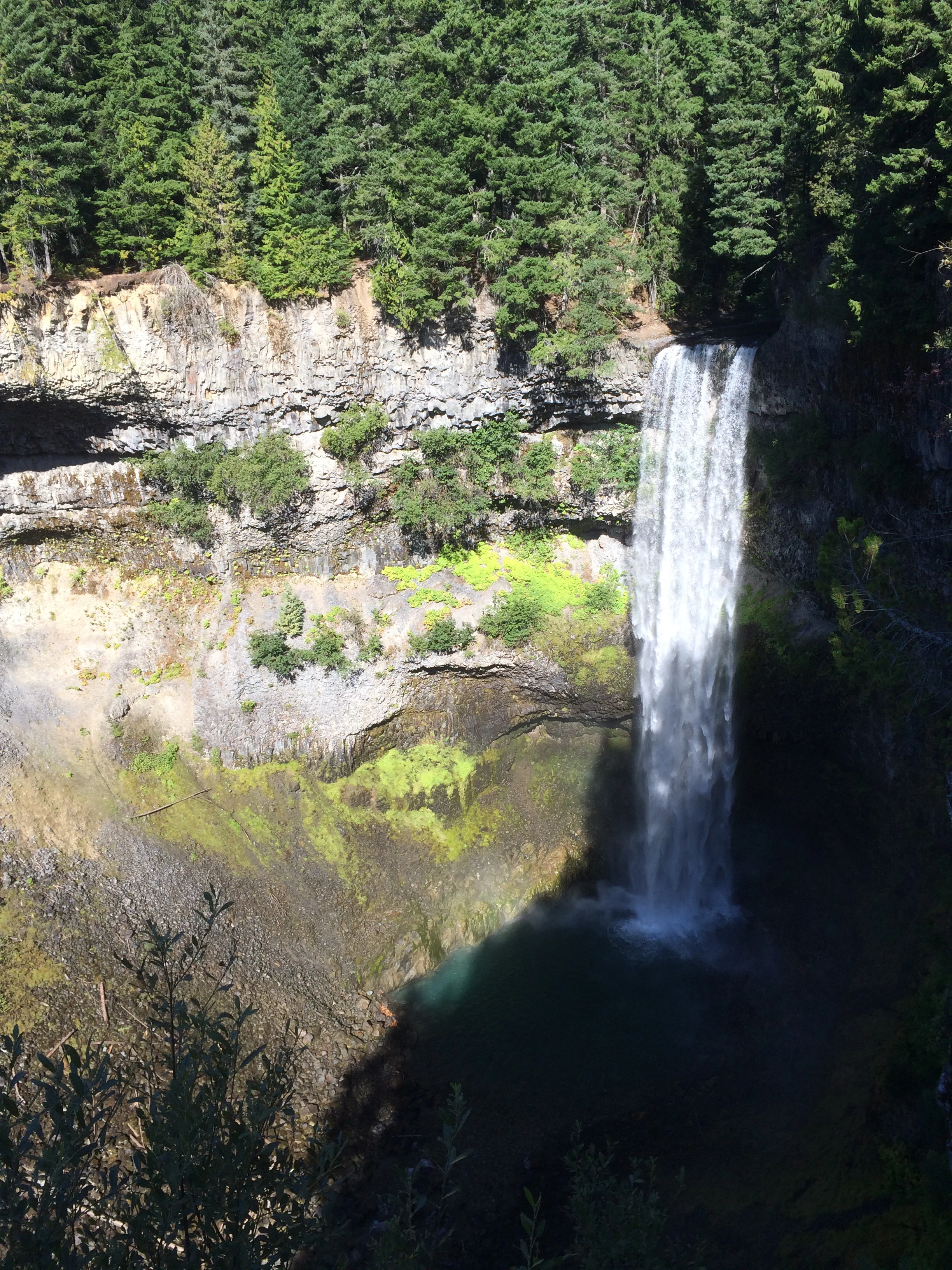A hike near a waterfall in Whistler, BC