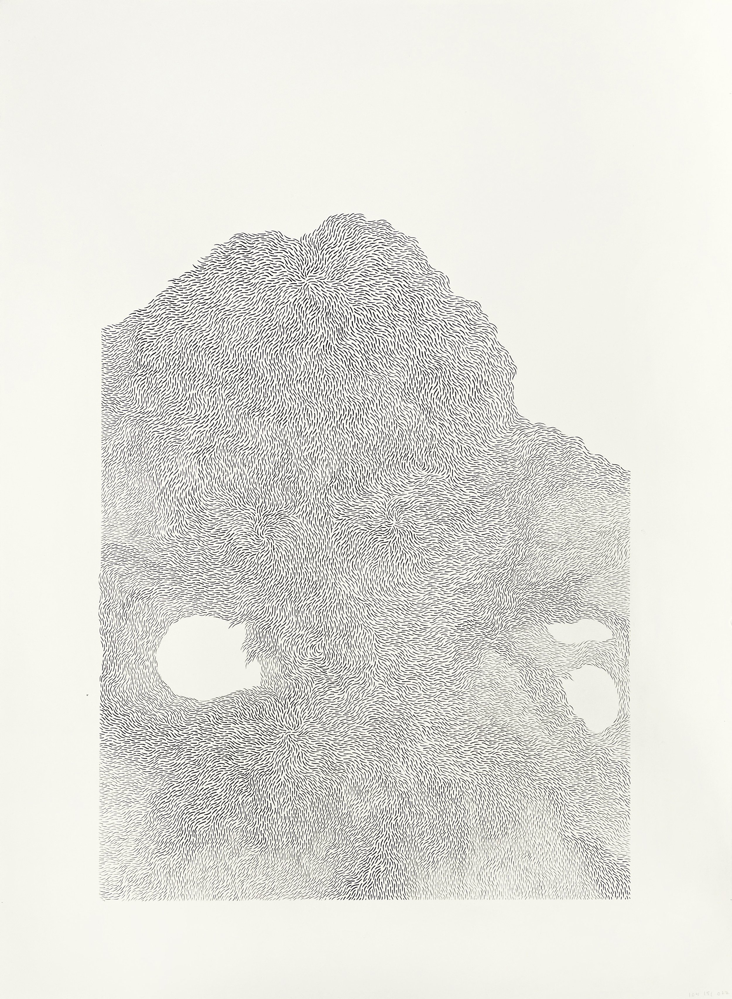 Heap 1 (2021) pen and paper,  30"x22"  (Copy)