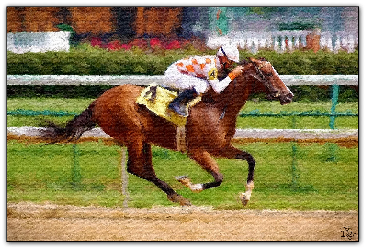 Commission a Thoroughbred Painting Artist Joseph Dea