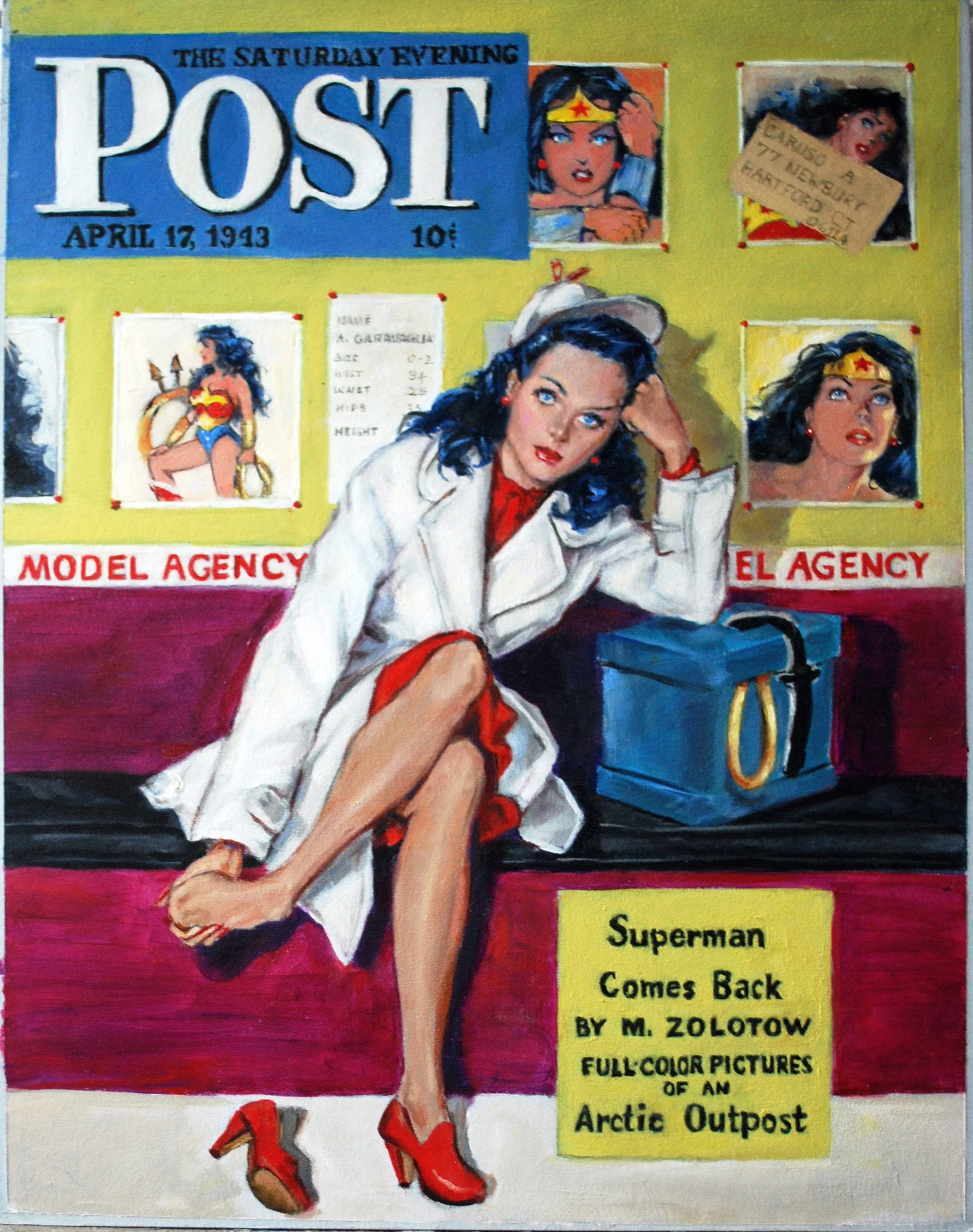 1943 Saturday Evening Post with Wonder Woman