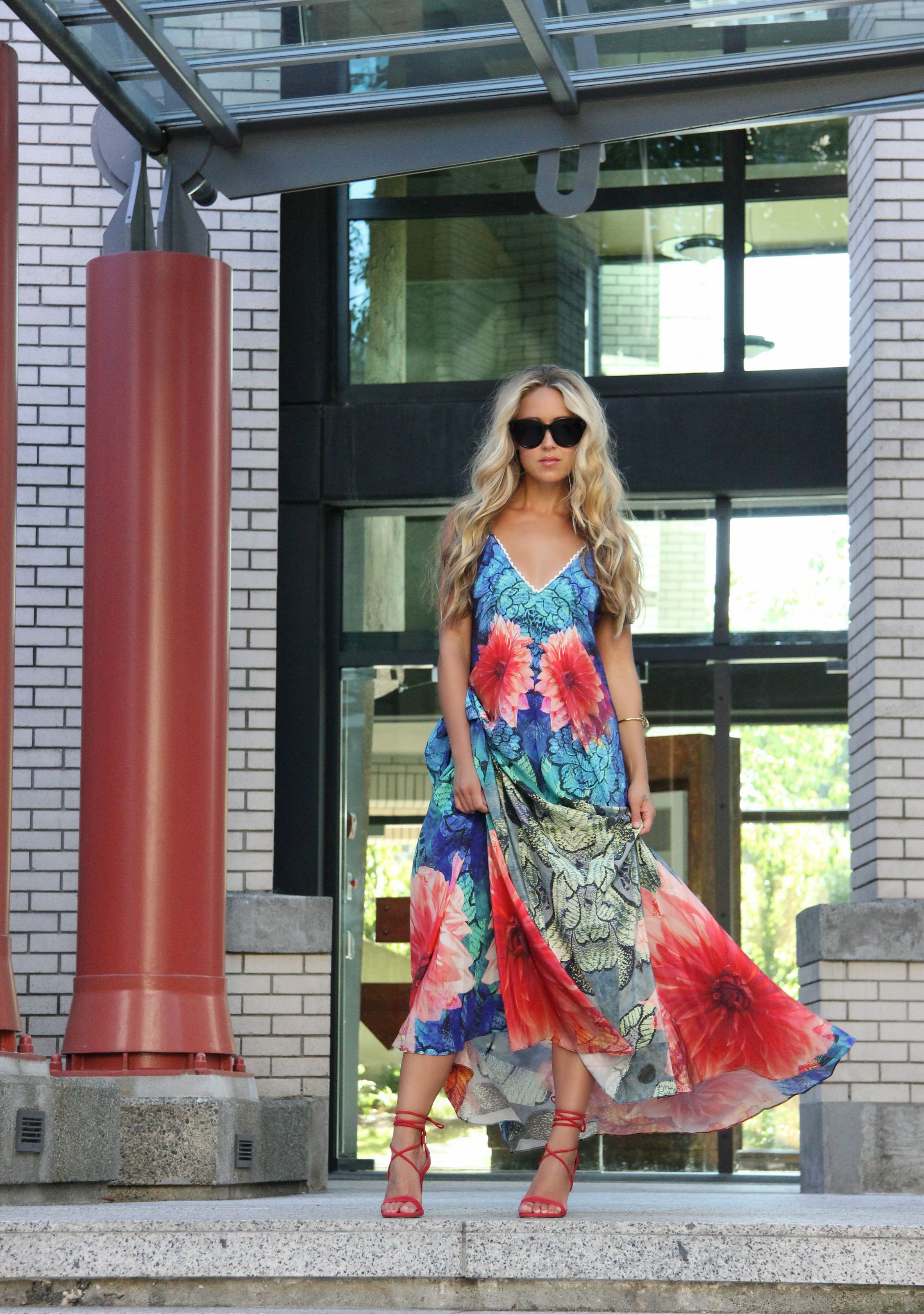 Wearing Athena Procopiou Dress and WXYZ Bracelet via Wardrobe Apparel