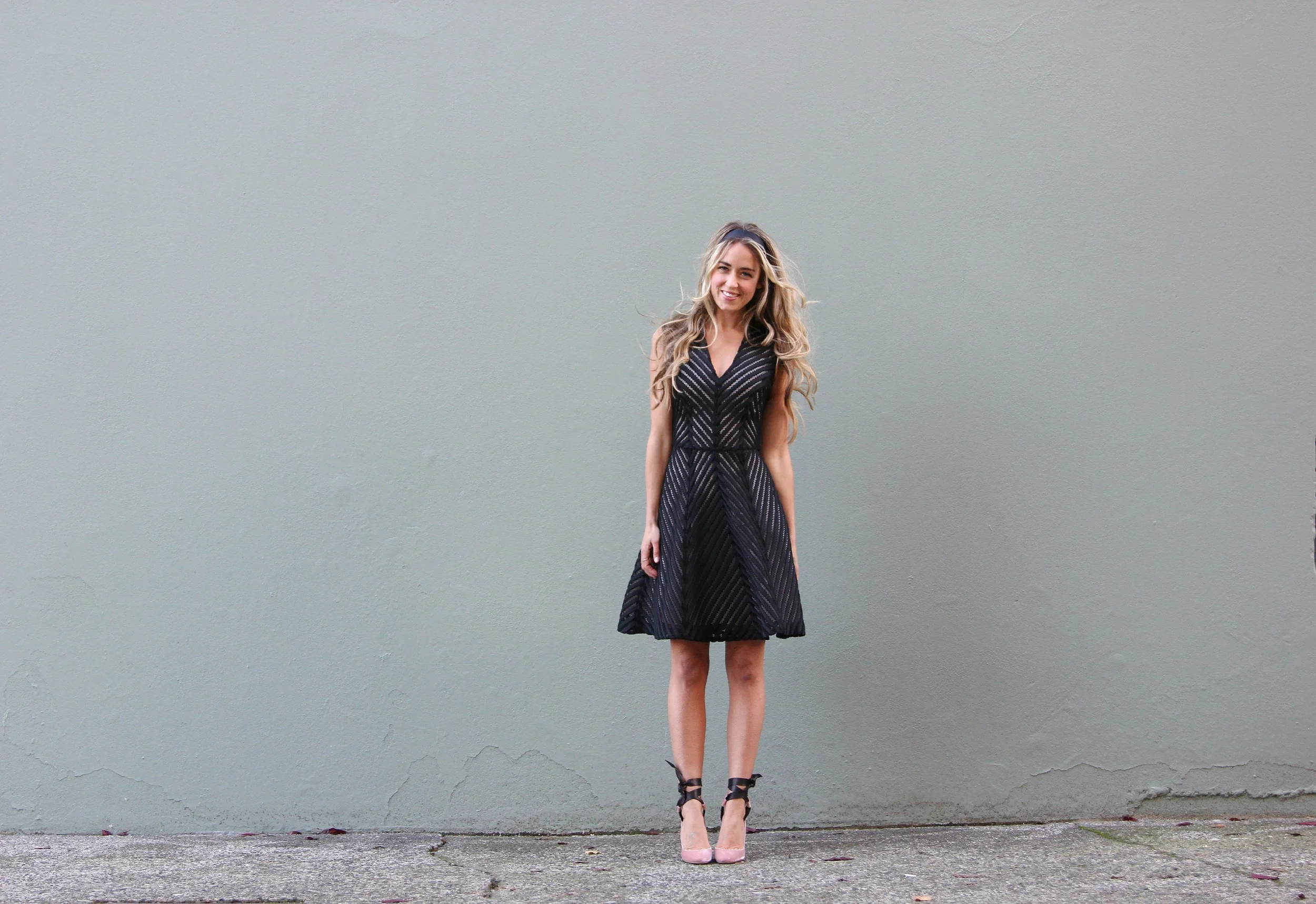 RW&CO Dress , Jimmy Choo Heels, Mackage Jacket