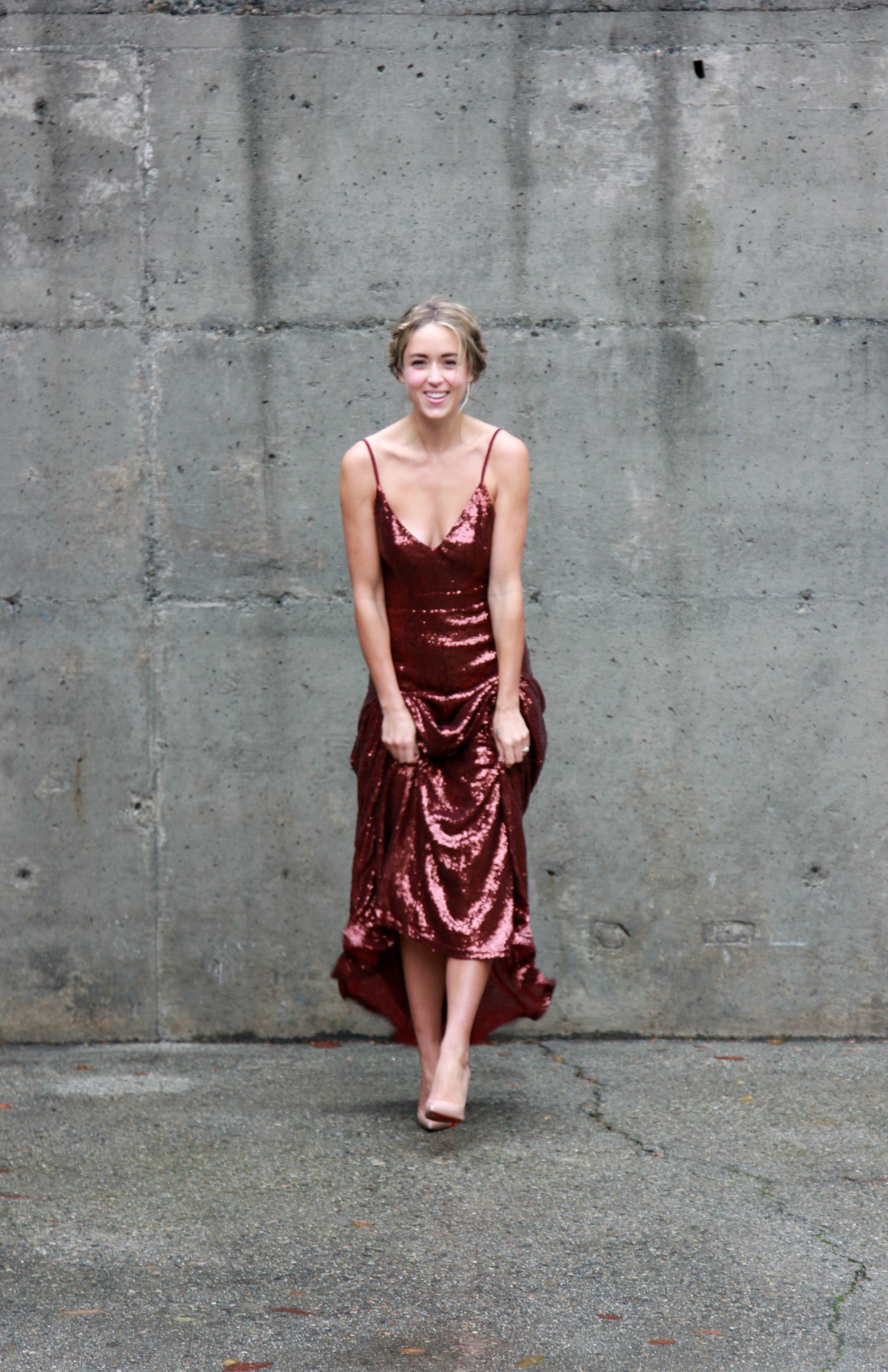 Lulu's Maxi Dress , Christian Louboutin Heels
