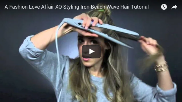 XO Styling Iron Beach Wave Hair Tutorial