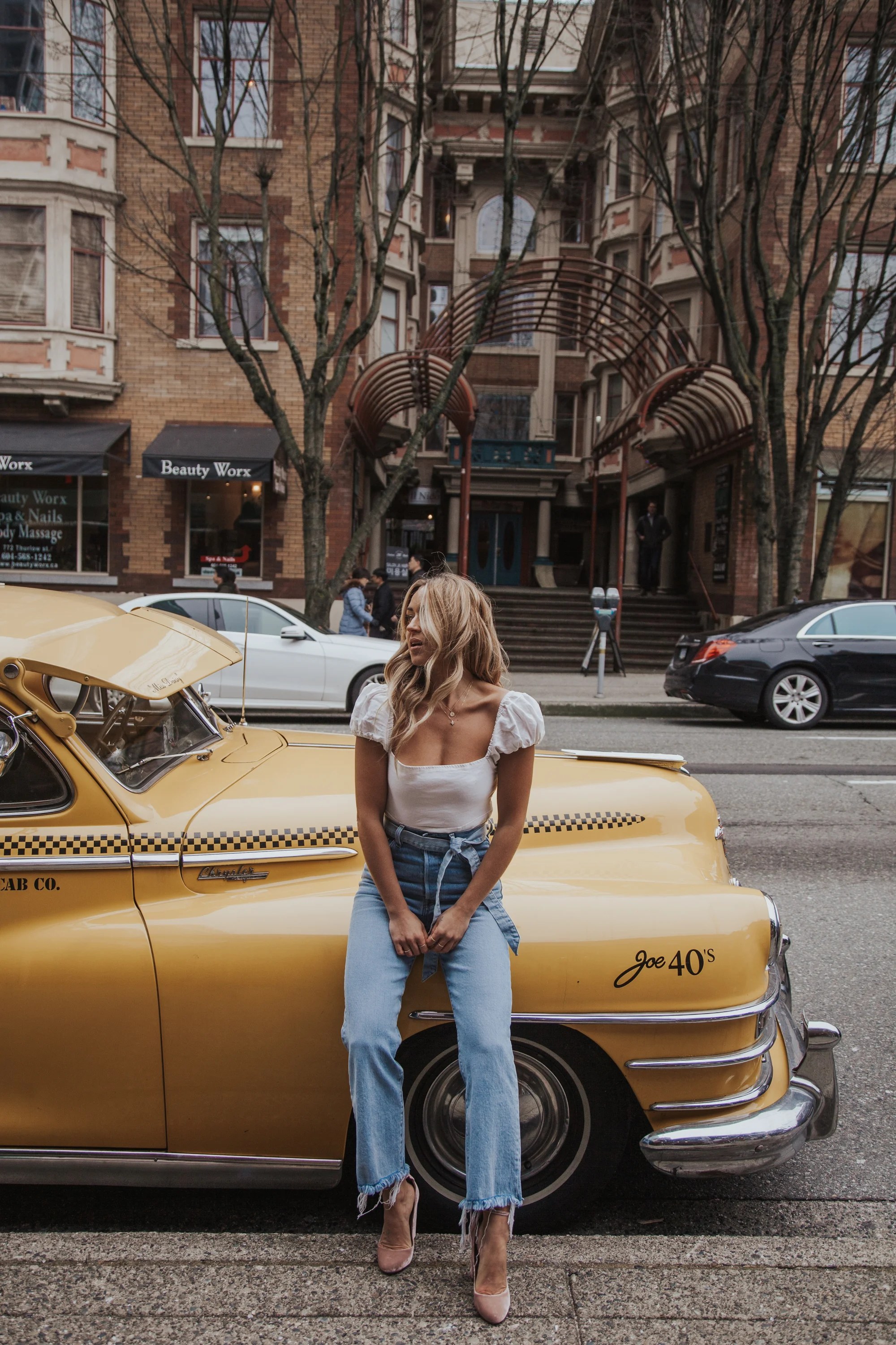 Photos by Paige Owen With Jean Top, Levi’s Jeans, Aquazzura Shoes ( similar )