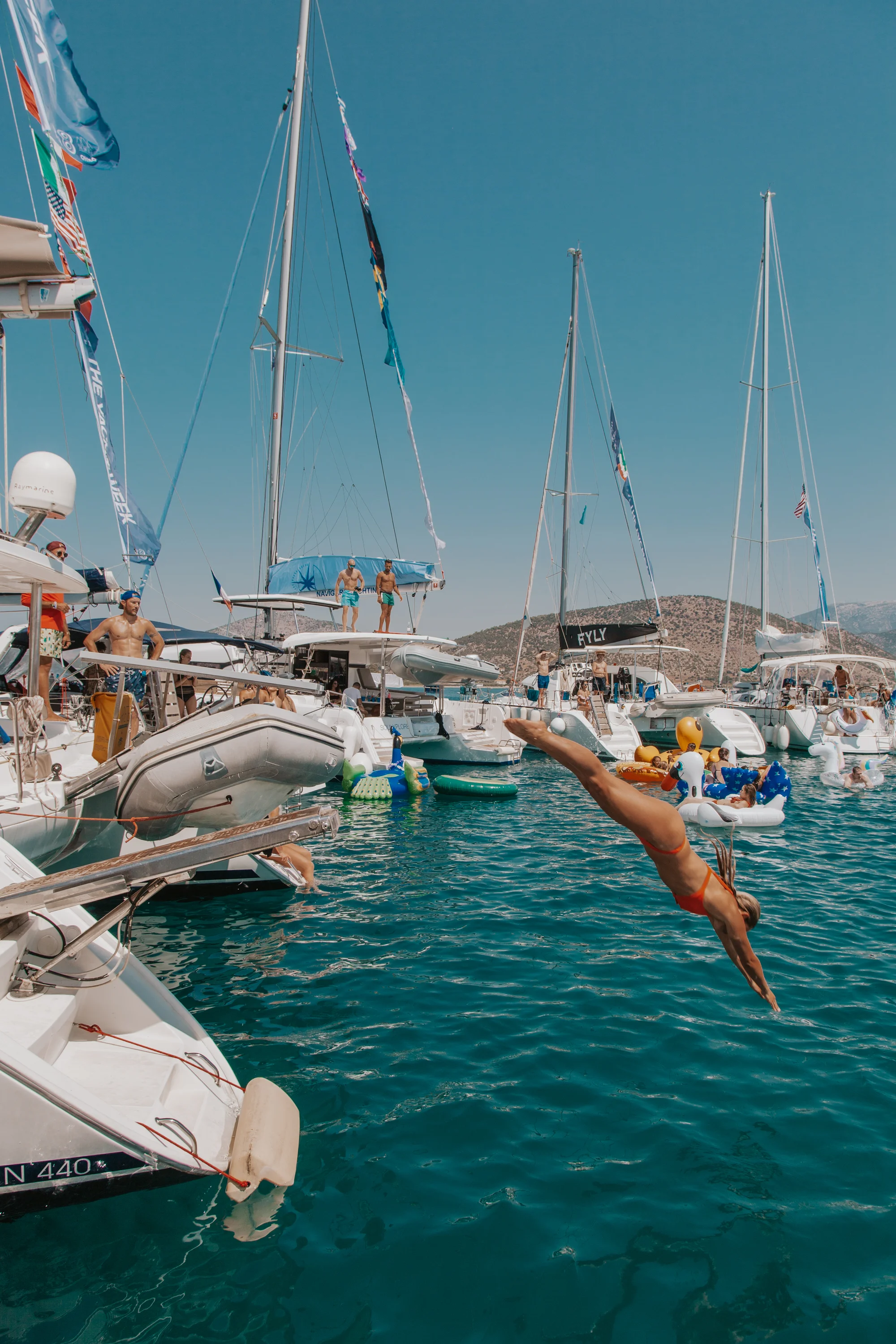 Yacht Week Circle Raft Party
